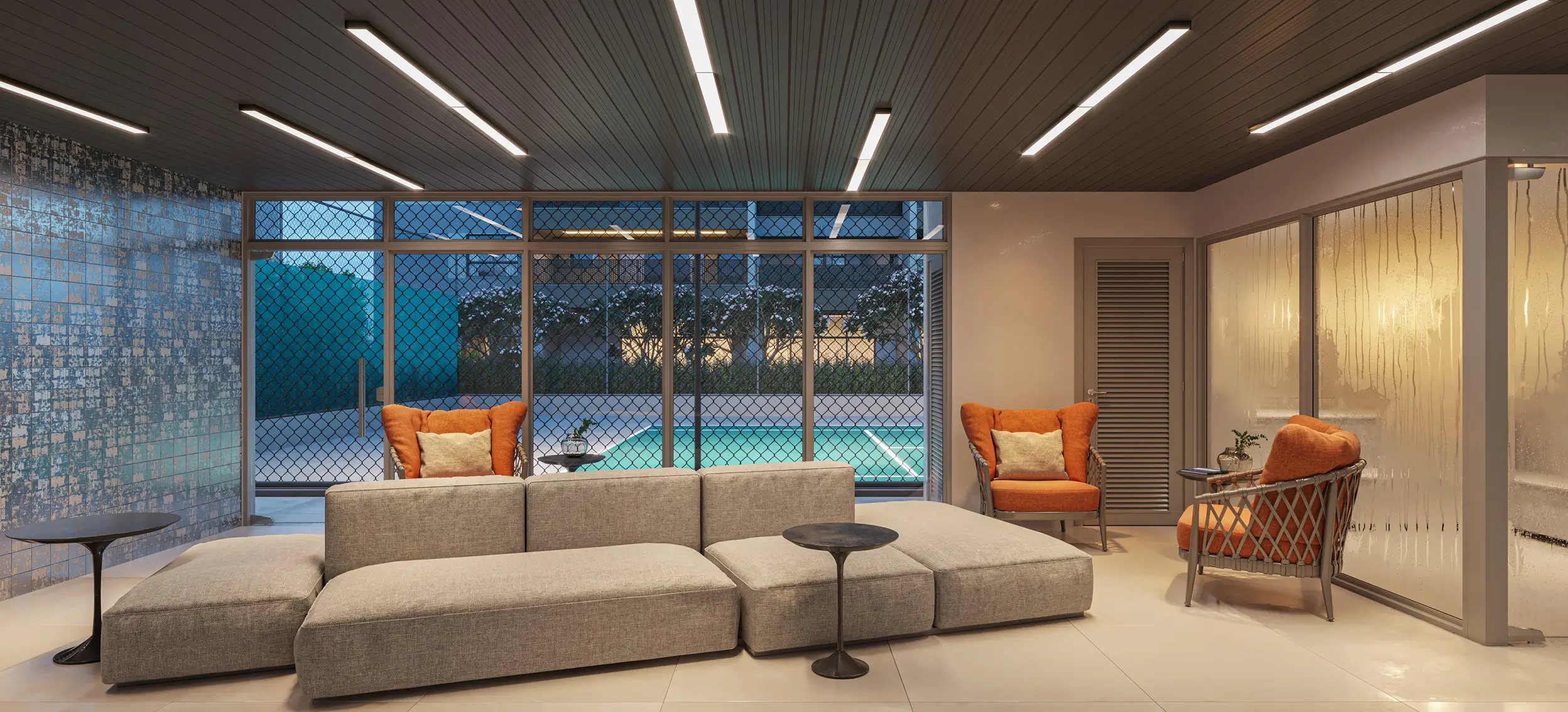 Orygem Acqua Home -- ILUSTRAÇÃO ARTÍSTICA - REPOUSO E SAUNA ÚMIDA