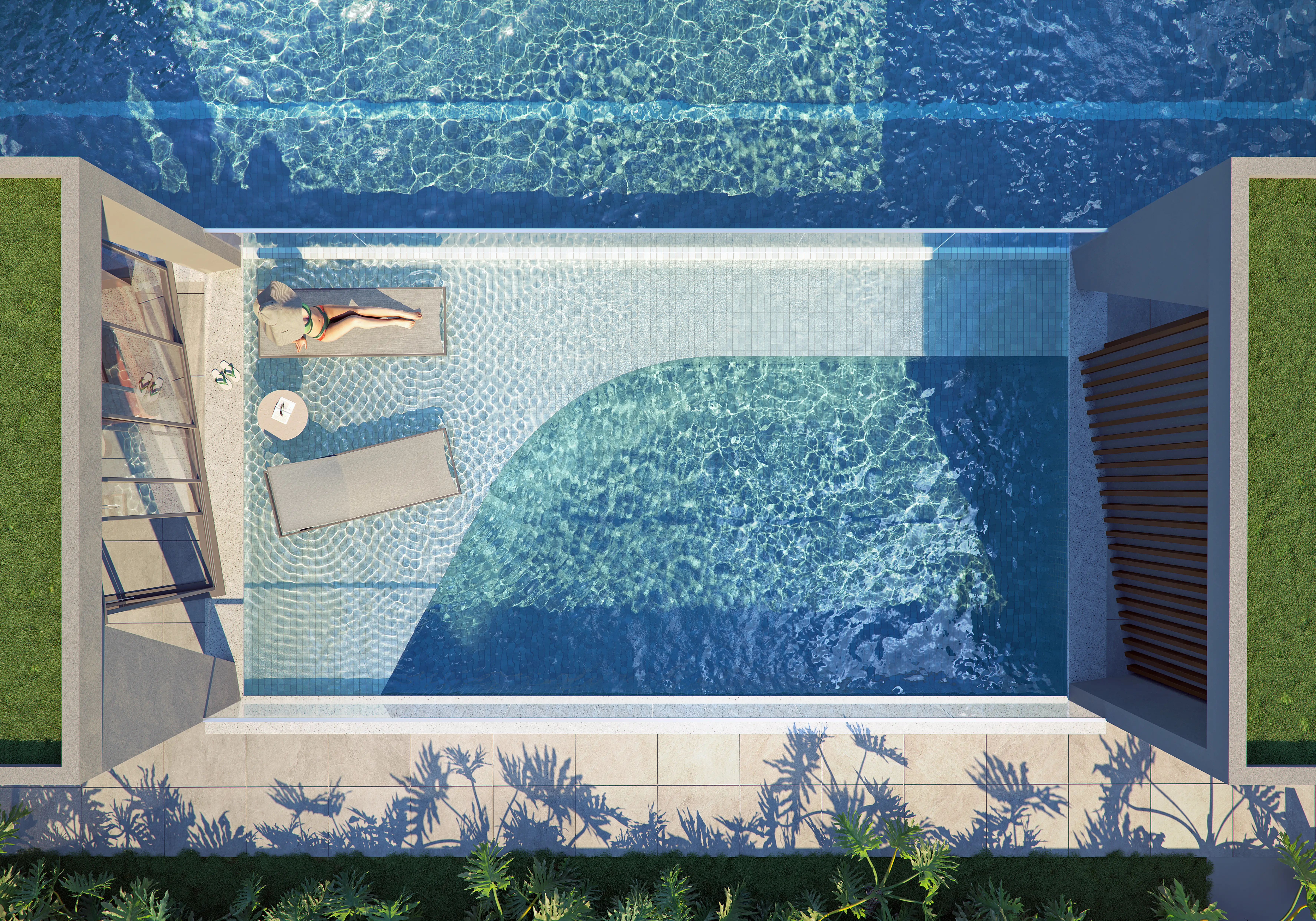Orygem Acqua Home -- ILUSTRAÇÃO ARTÍSTICA - PISCINA DA POOL HOUSE