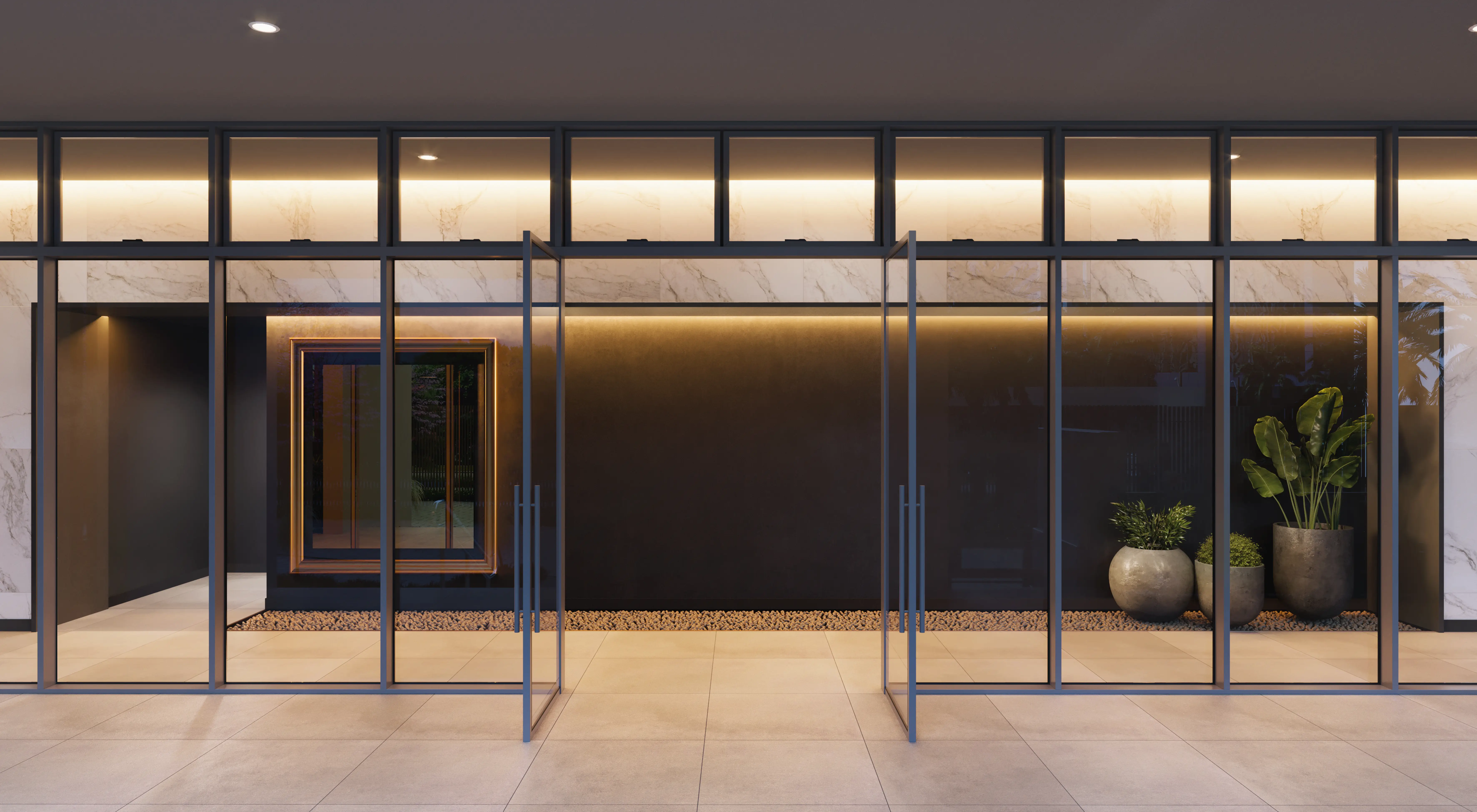 Orygem Acqua Home -- ILUSTRAÇÃO ARTÍSTICA - LOBBY EDIFÍCIO NAVAGIO