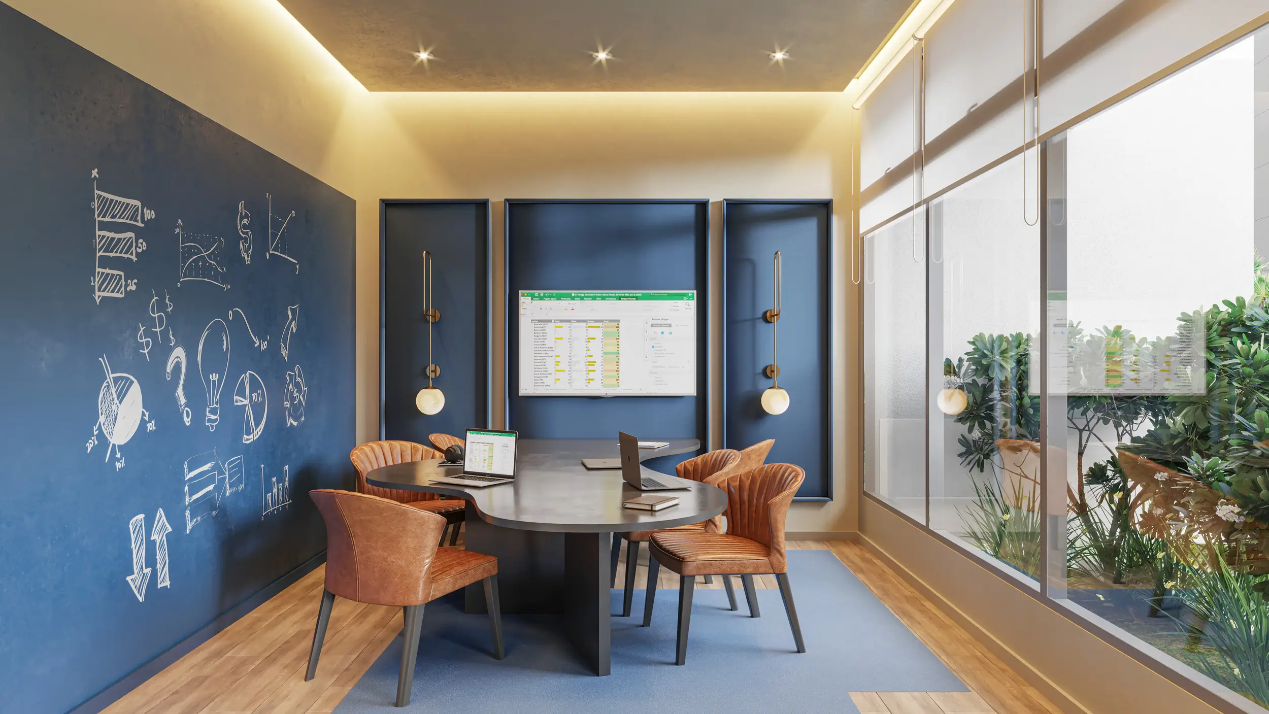 Orygem Acqua Home -- ILUSTRAÇÃO ARTÍSTICA - SALA DE REUNIÃO
