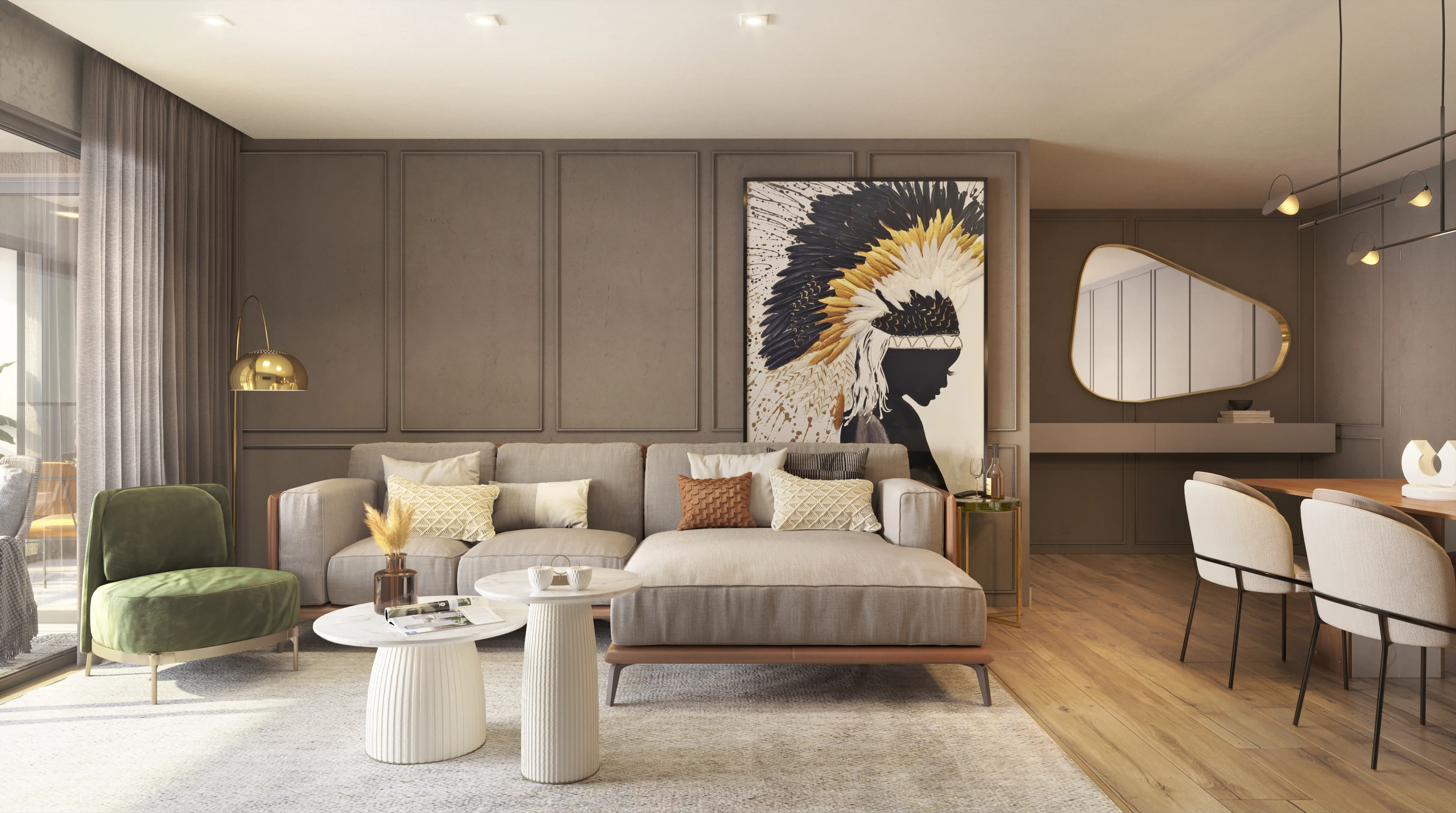 Orygem Acqua Home -- ILUSTRAÇÃO ARTÍSTICA - 606 DO ED. TULUM - SALA