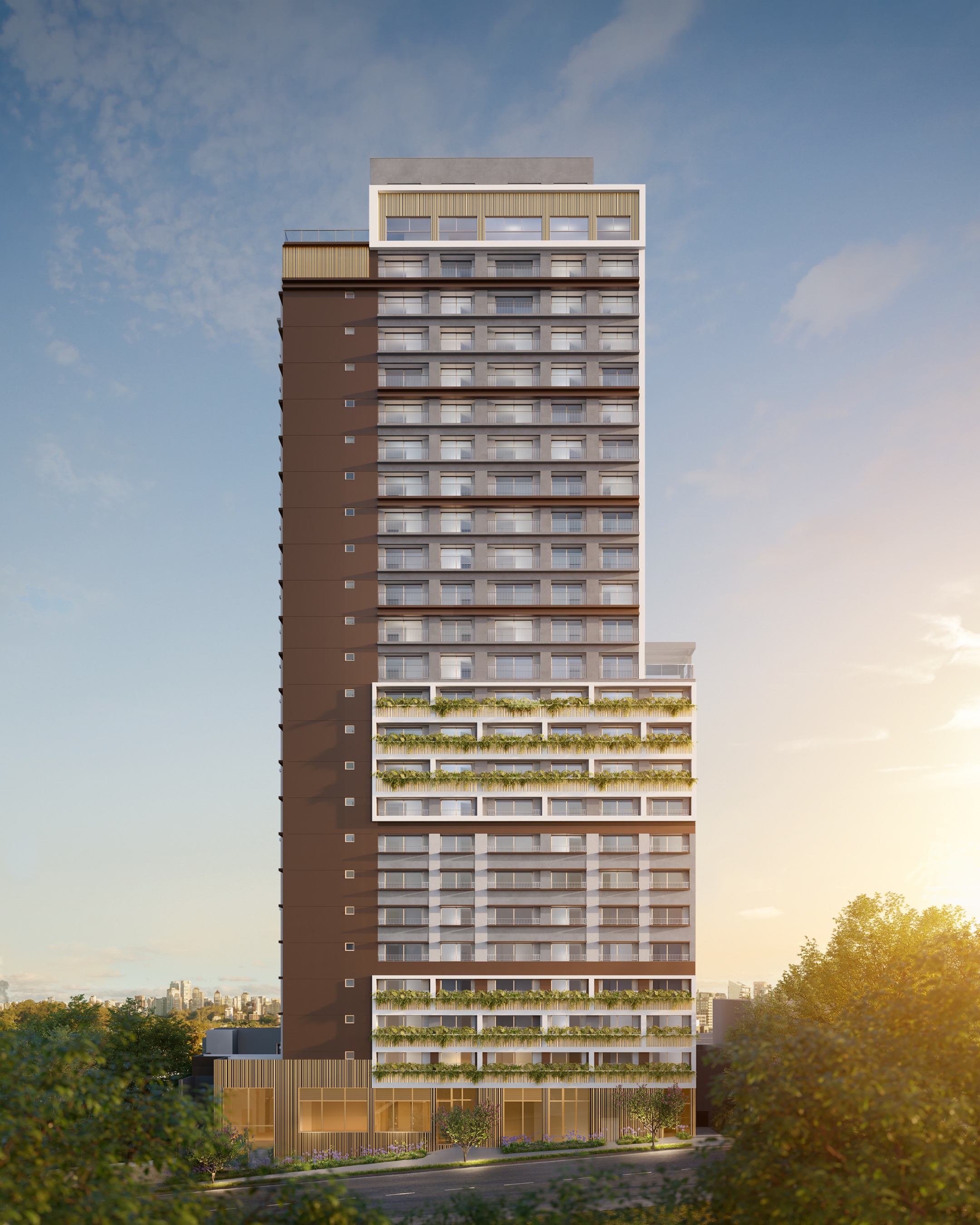 Aura Pacaembu by Cyrela Studios -- Perspectiva Ilustrada da Fachada