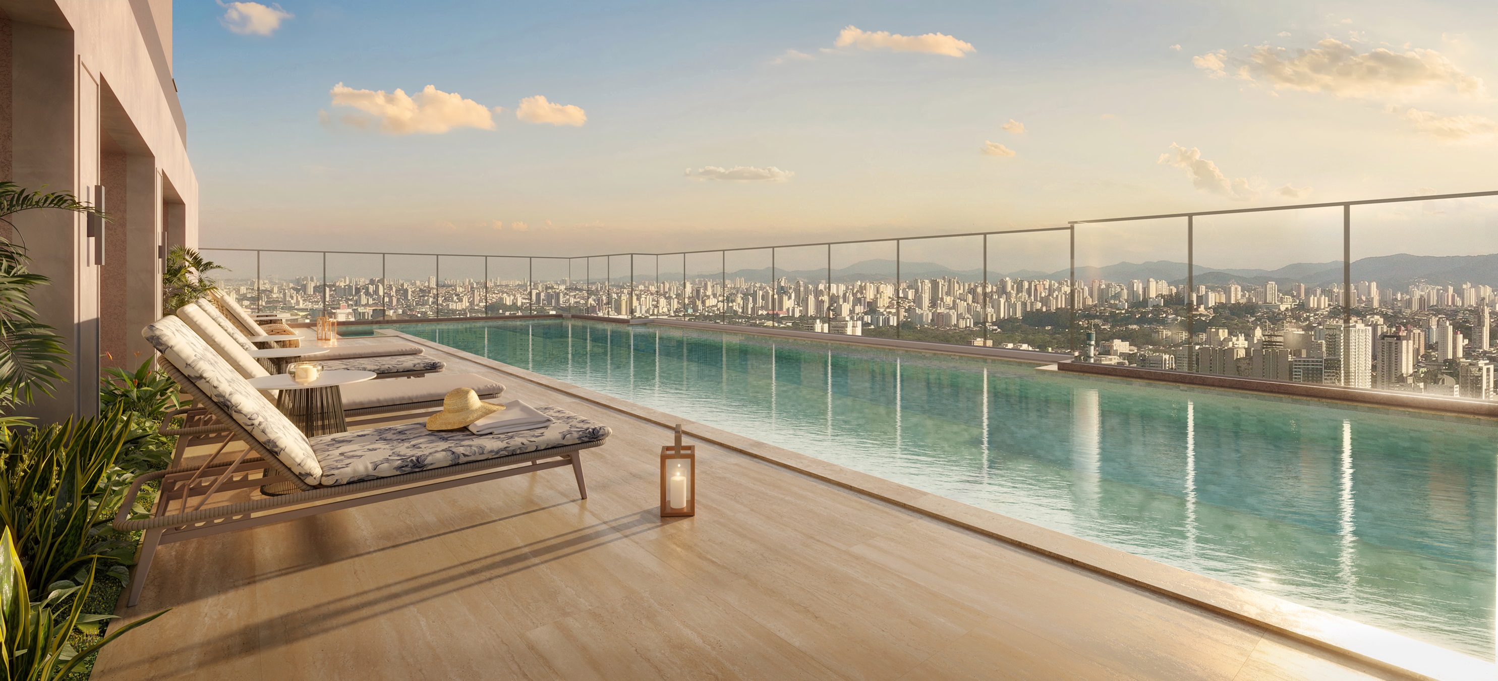 Aura Pacaembu by Cyrela Studios -- Perspectiva Ilustrada da Piscina