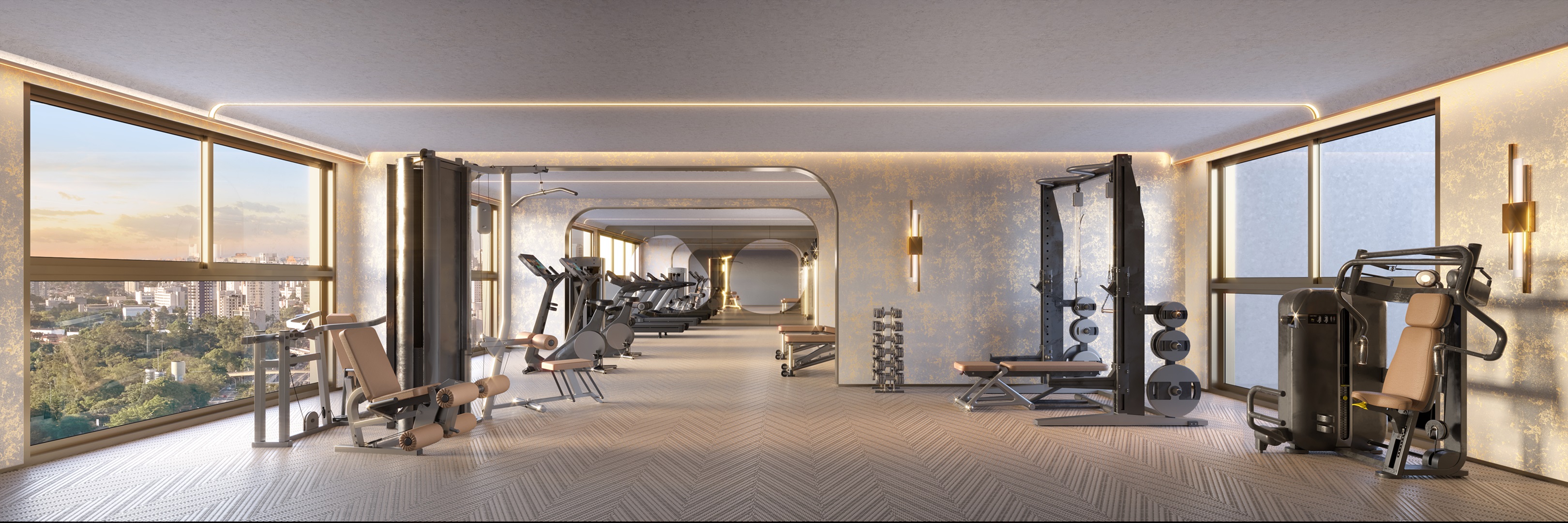 Aura Pacaembu by Cyrela Studios -- Perspectiva Ilustrada do Fitness