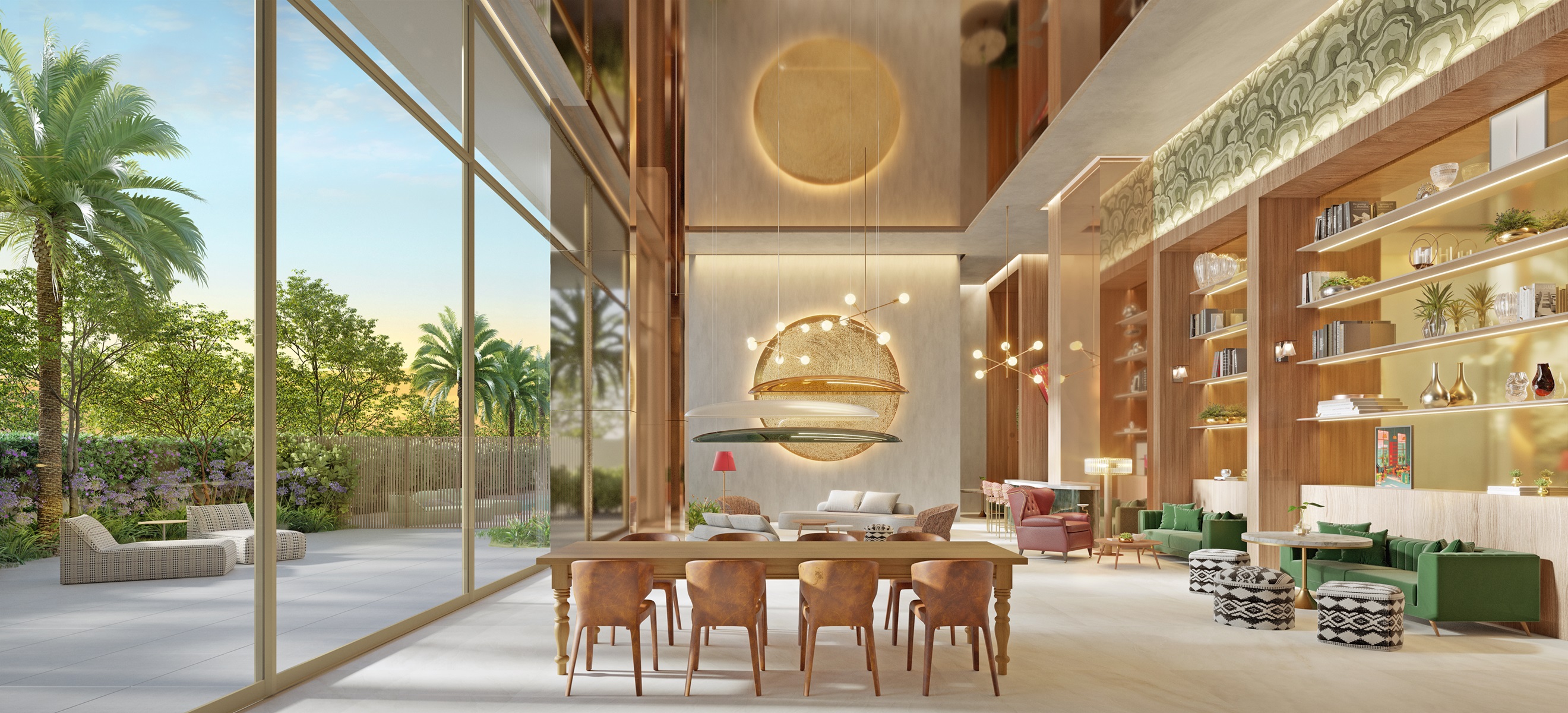 On The Sky Bela Cintra The Apartments -- Perspectiva Ilustrada do Coworking