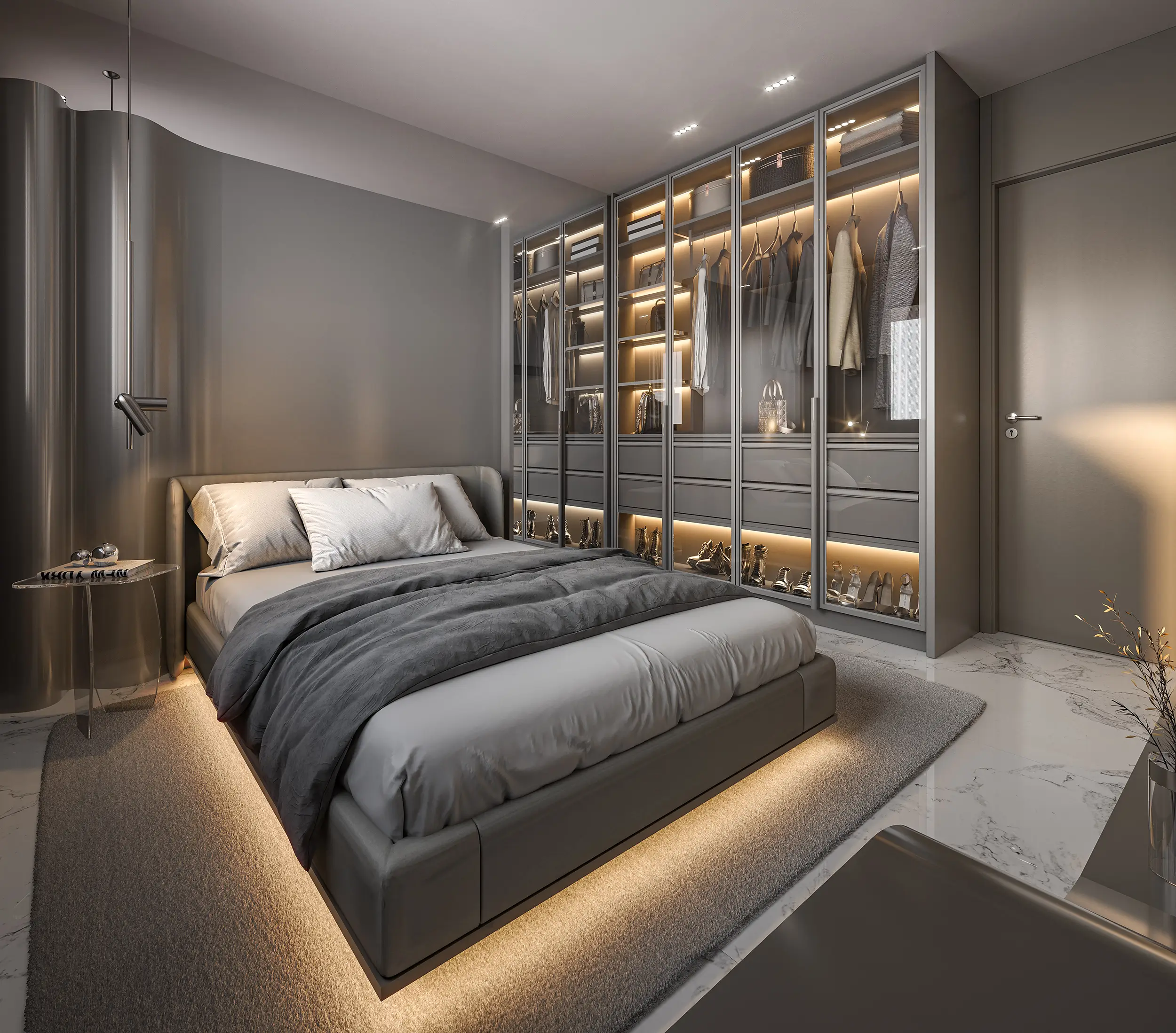 Coupé Tower -- ILUSTRAÇÃO ARTÍSTICA - SUÍTE DO APARTAMENTO 505 DO ED. CABRIOLET