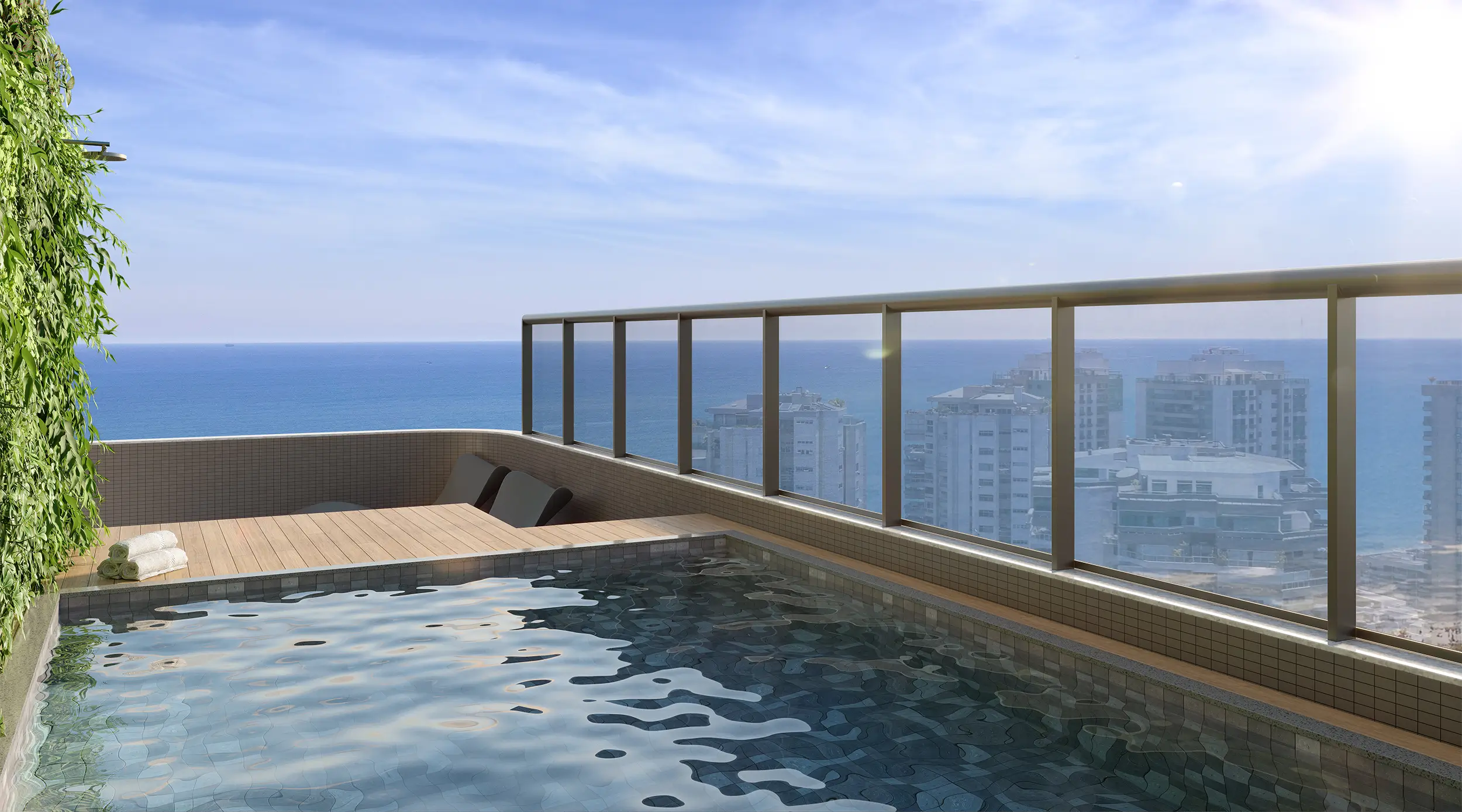 Coupé Tower -- ILUSTRAÇÃO ARTÍSTICA - TERRAÇO DA COBERTURA LINEAR COB. 03 DO ED. COUPÉ