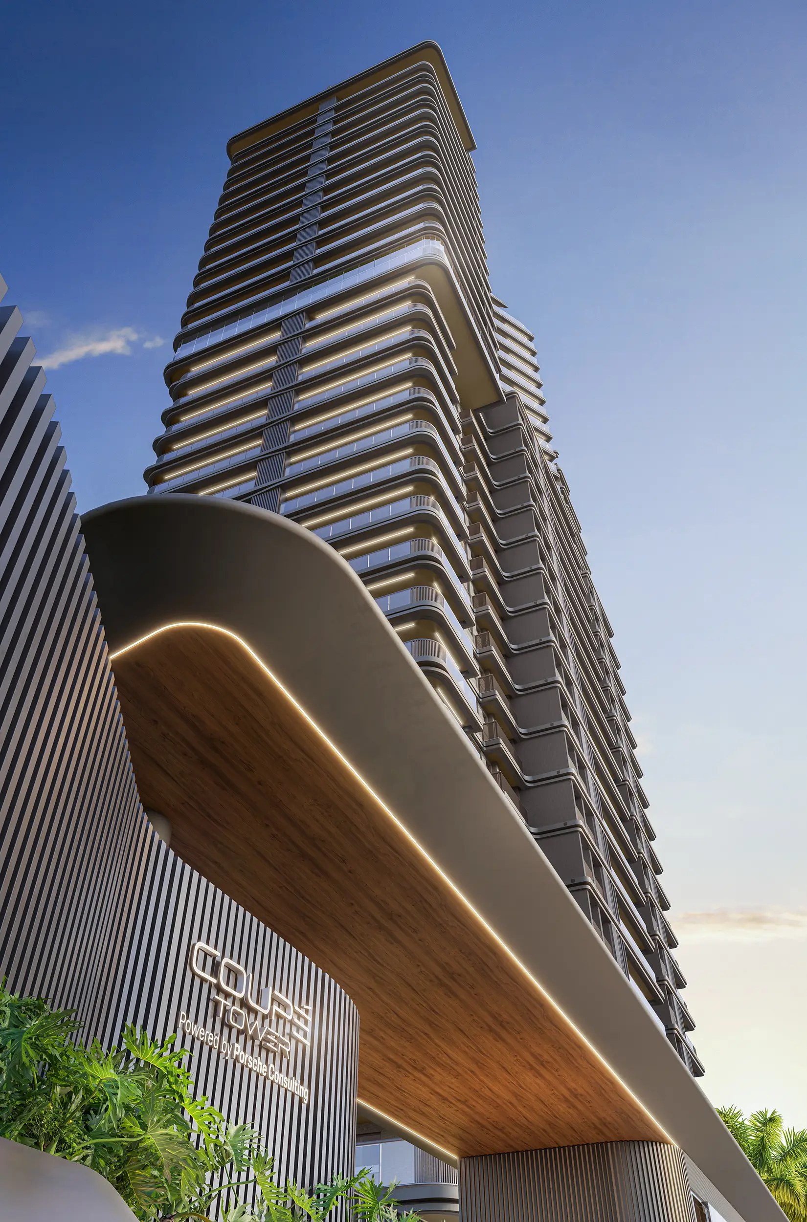 Coupé Tower -- ILUSTRAÇÃO ARTÍSTICA - FACHADA EDÍFICIO COUPÉ TOWER