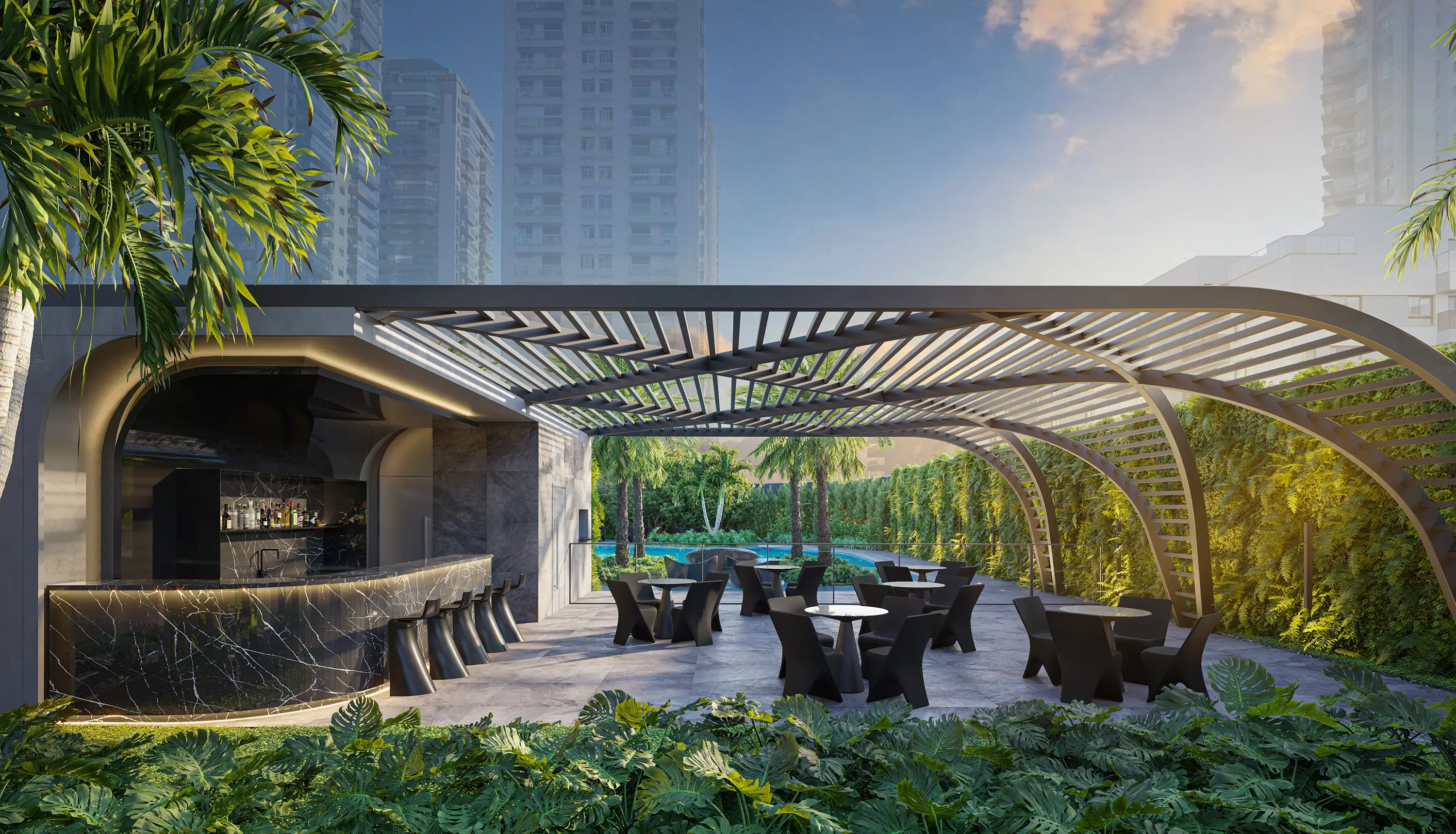 Coupé Tower -- ILUSTRAÇÃO ARTÍSTICA - LOUNGE PARTY SPACE