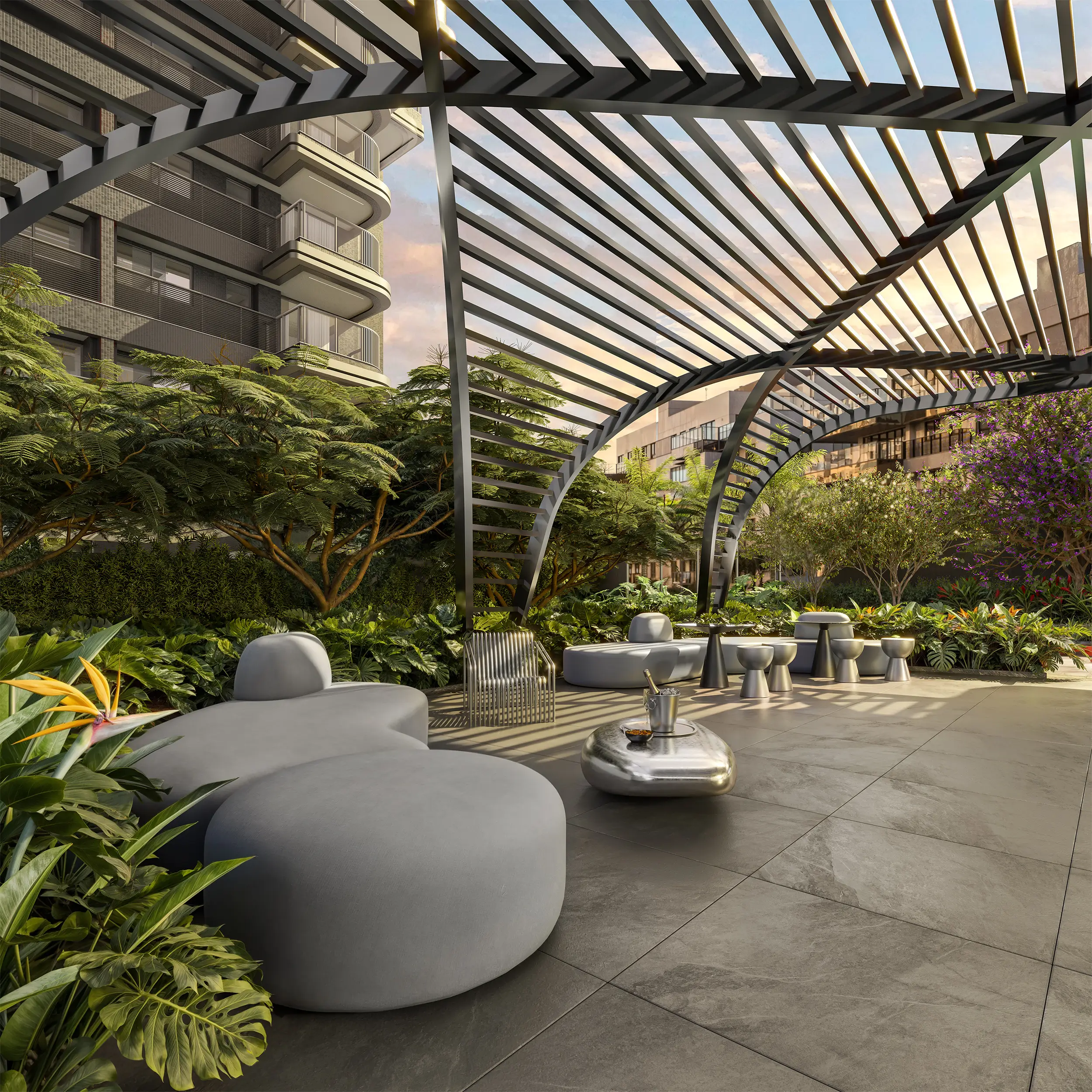 Coupé Tower -- ILUSTRAÇÃO ARTÍSTICA - LOUNGE PARTY SPACE