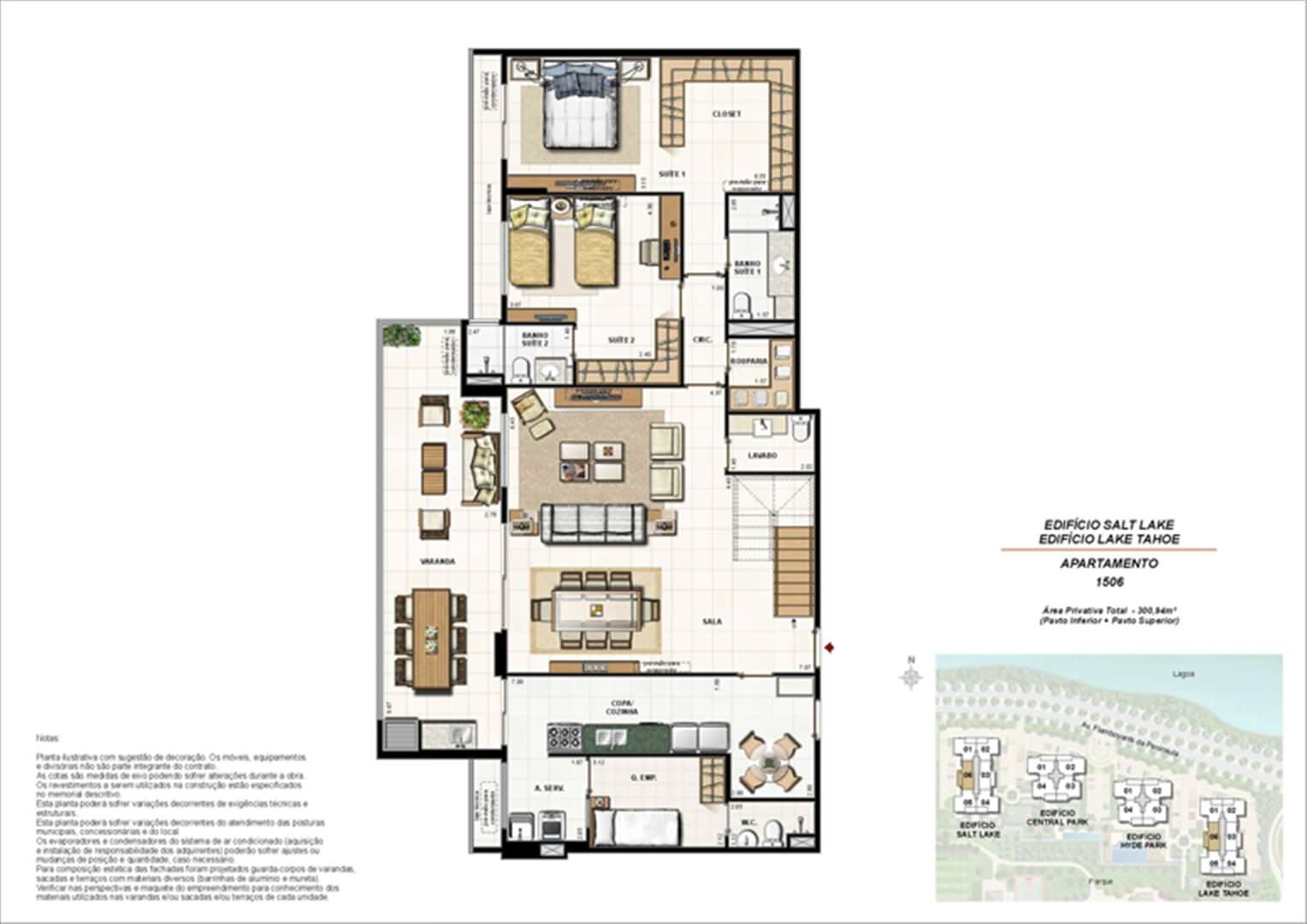 Área Privativa 300,94m²