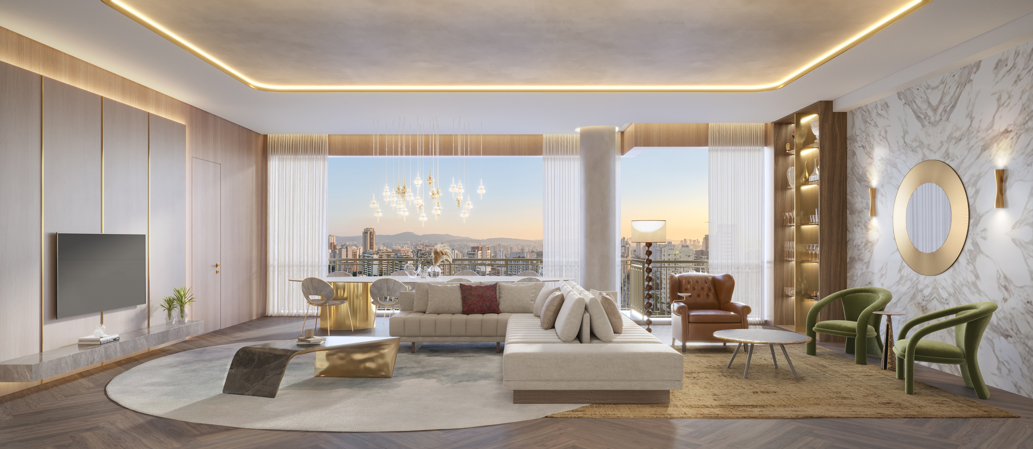 The Palace Royal -- Perspectiva Ilustrada | Apartamento 177m²