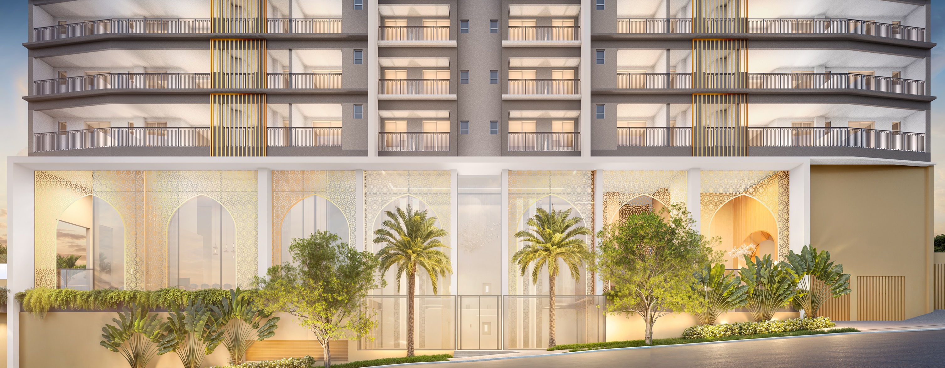 The Palace Oasis -- Perspectiva Ilustrada | Embasamento