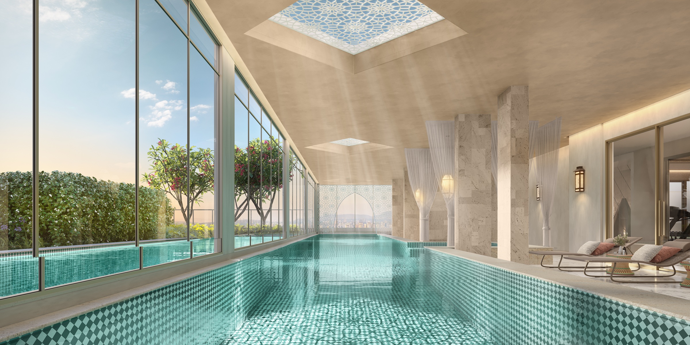 The Palace Royal -- Perspectiva Ilustrada | Piscina Coberta - Raia 25m