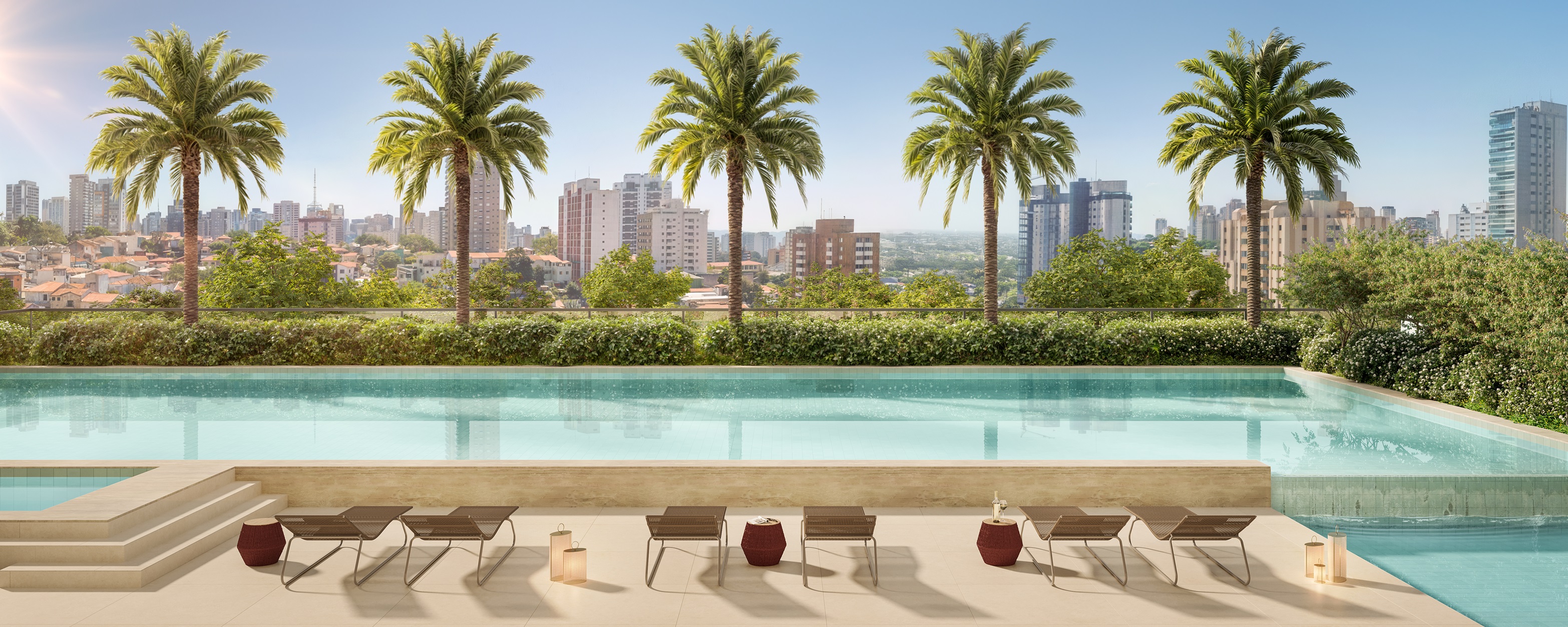 The Palace Oasis -- Perspectiva Ilustrada | Piscina Descoberta