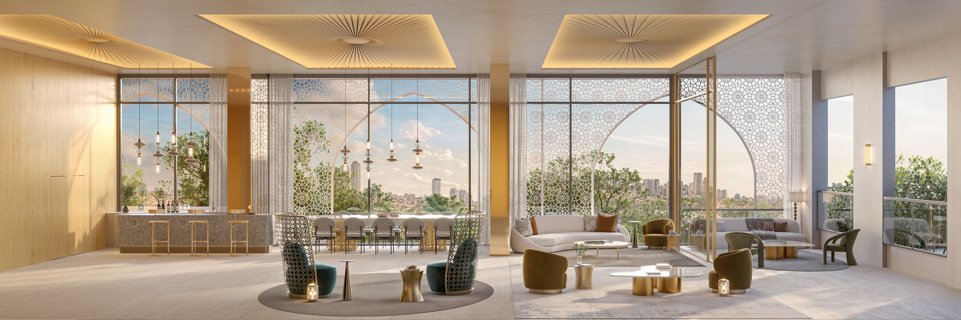 The Palace Oasis -- Perspectiva Ilustrada | Salão de Festas