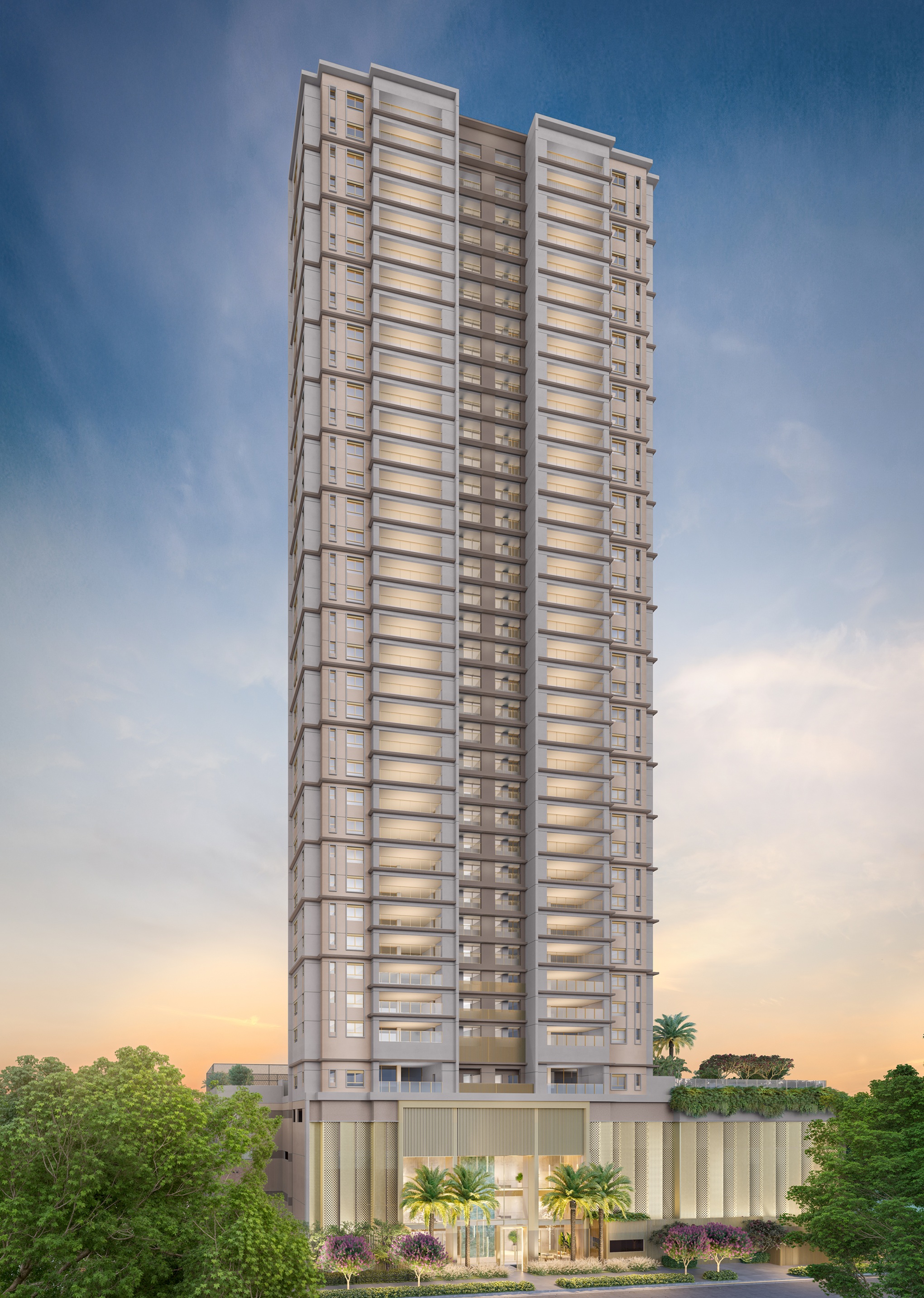 Brooklin Senses by Cyrela -- Perspectiva Ilustrada | Fachada