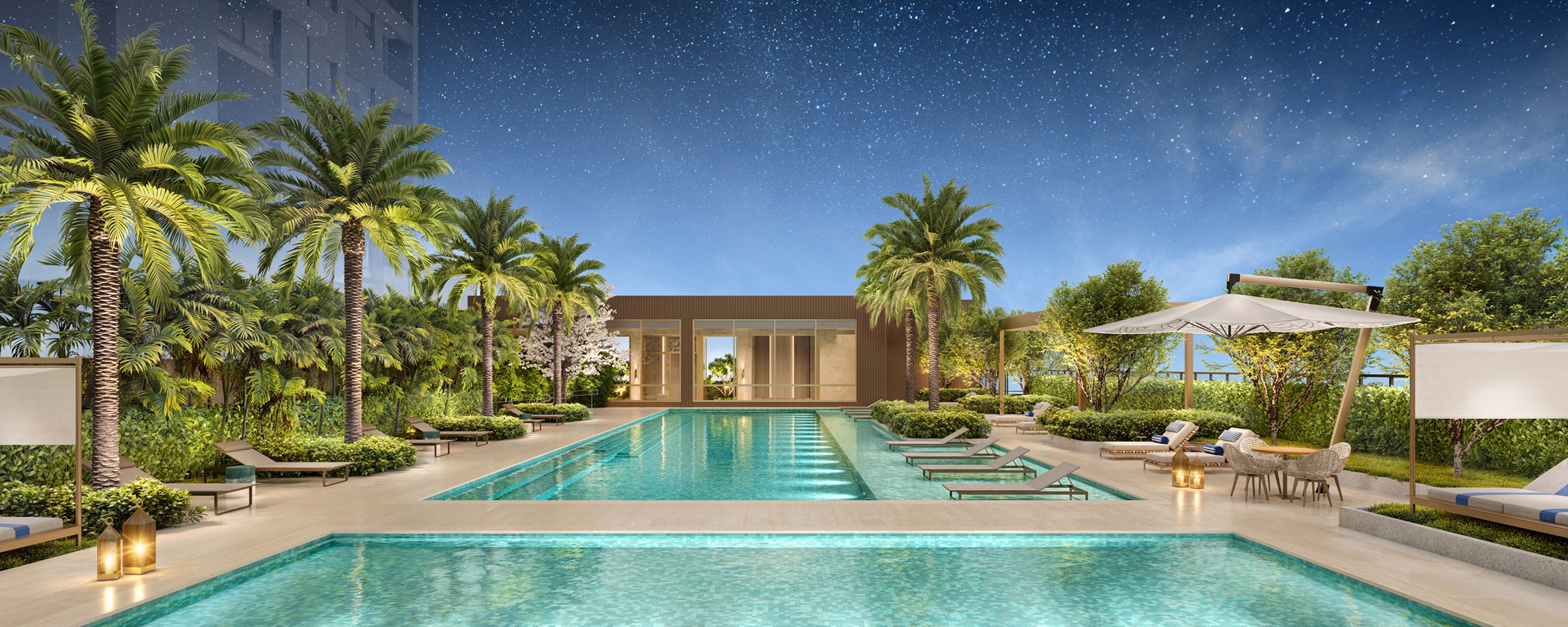 Brooklin Senses by Cyrela -- Perspectiva Ilustrada | Piscina Descoberta