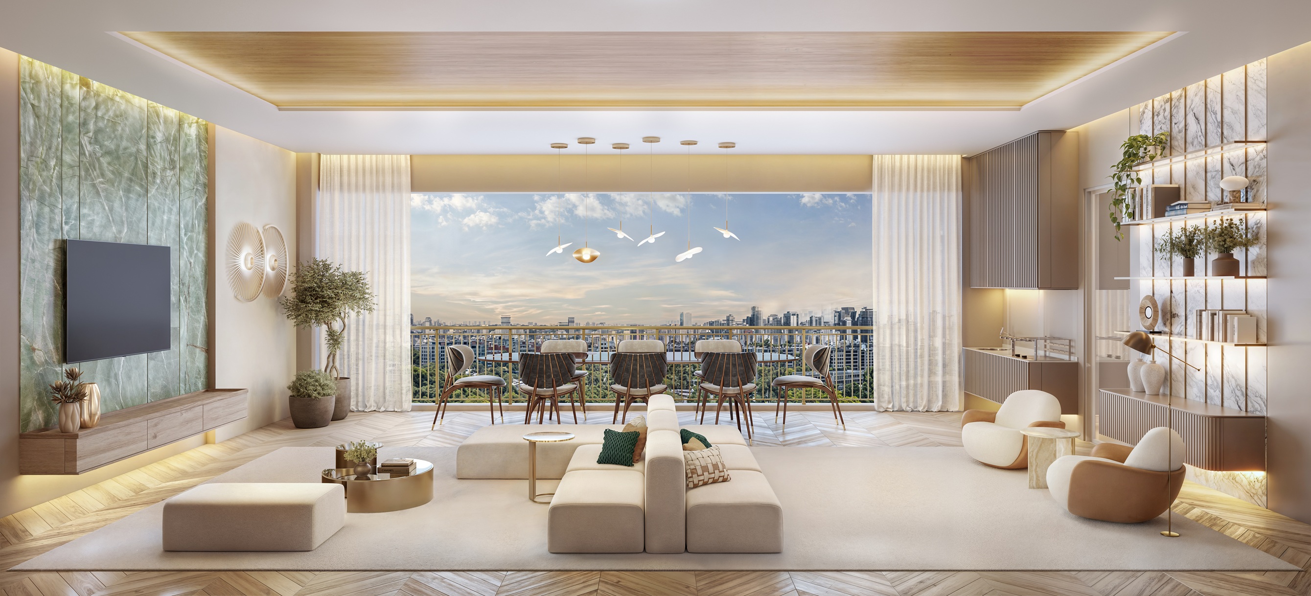 Brooklin Senses by Cyrela -- Perspectiva Ilustrada | Apartamento 175m²