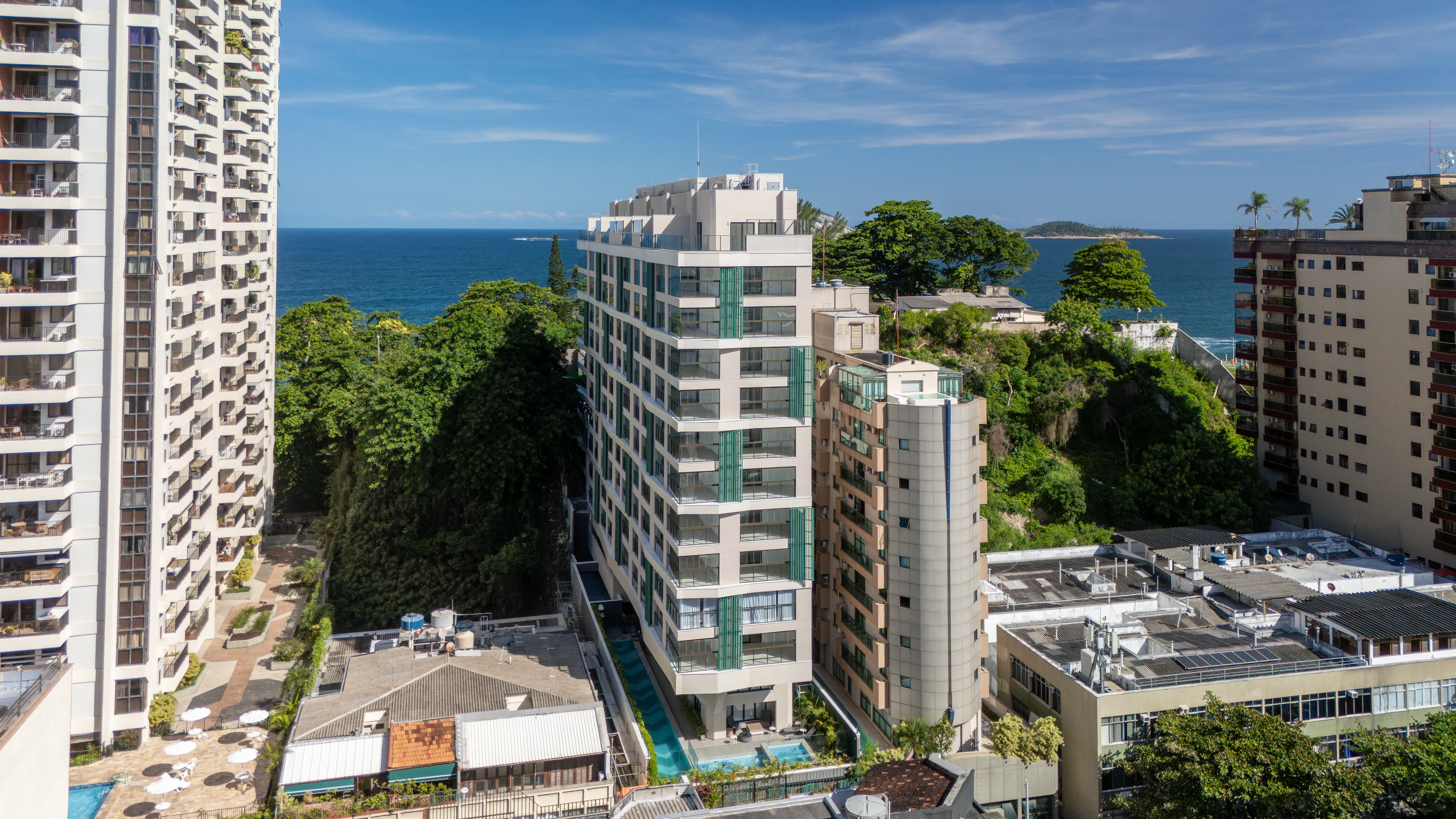 On the Sea Arpoador -- VISTA ÁEREA FACHADA