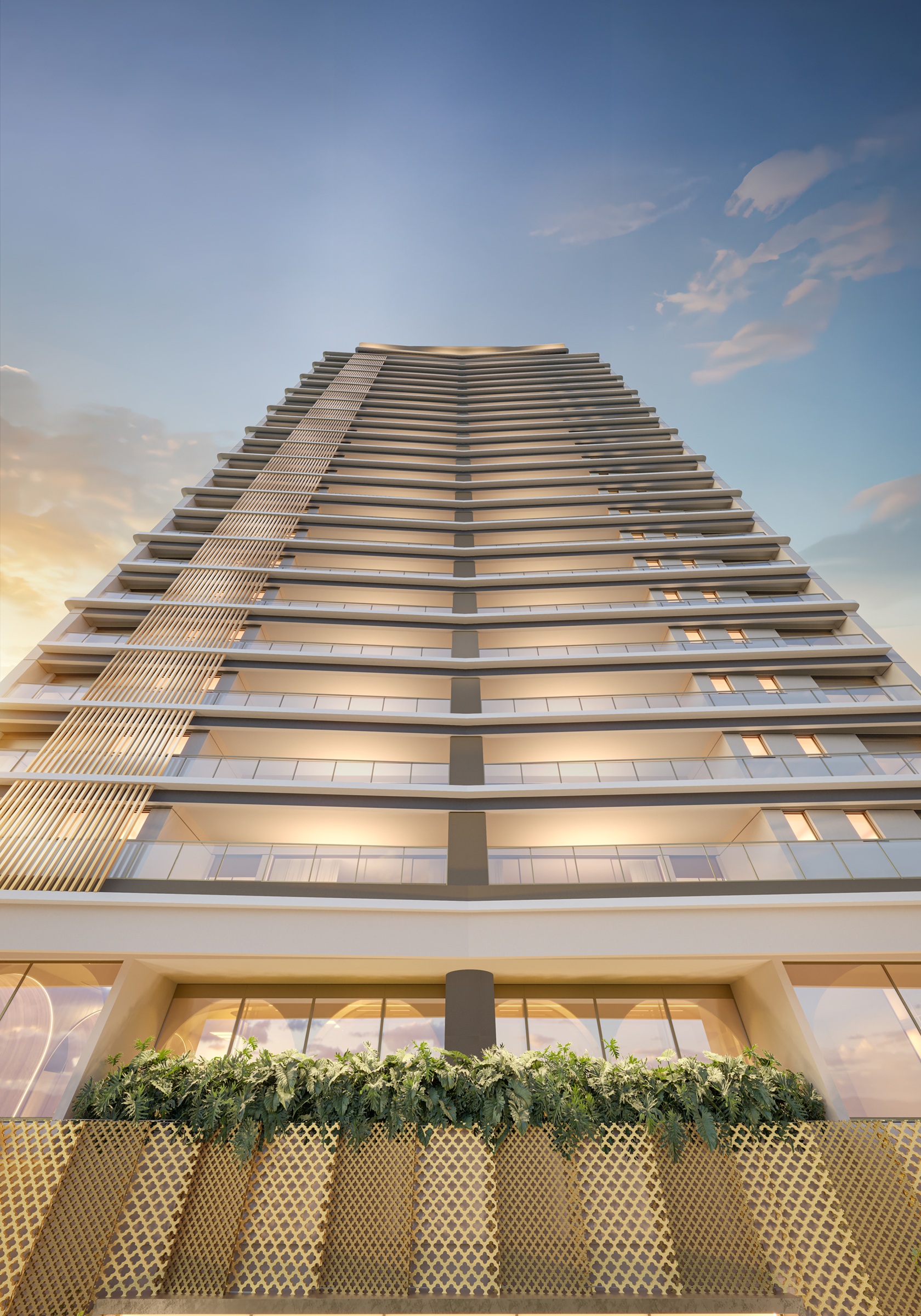 Casa Senses -- Perspectiva Ilustrada | Embasamento