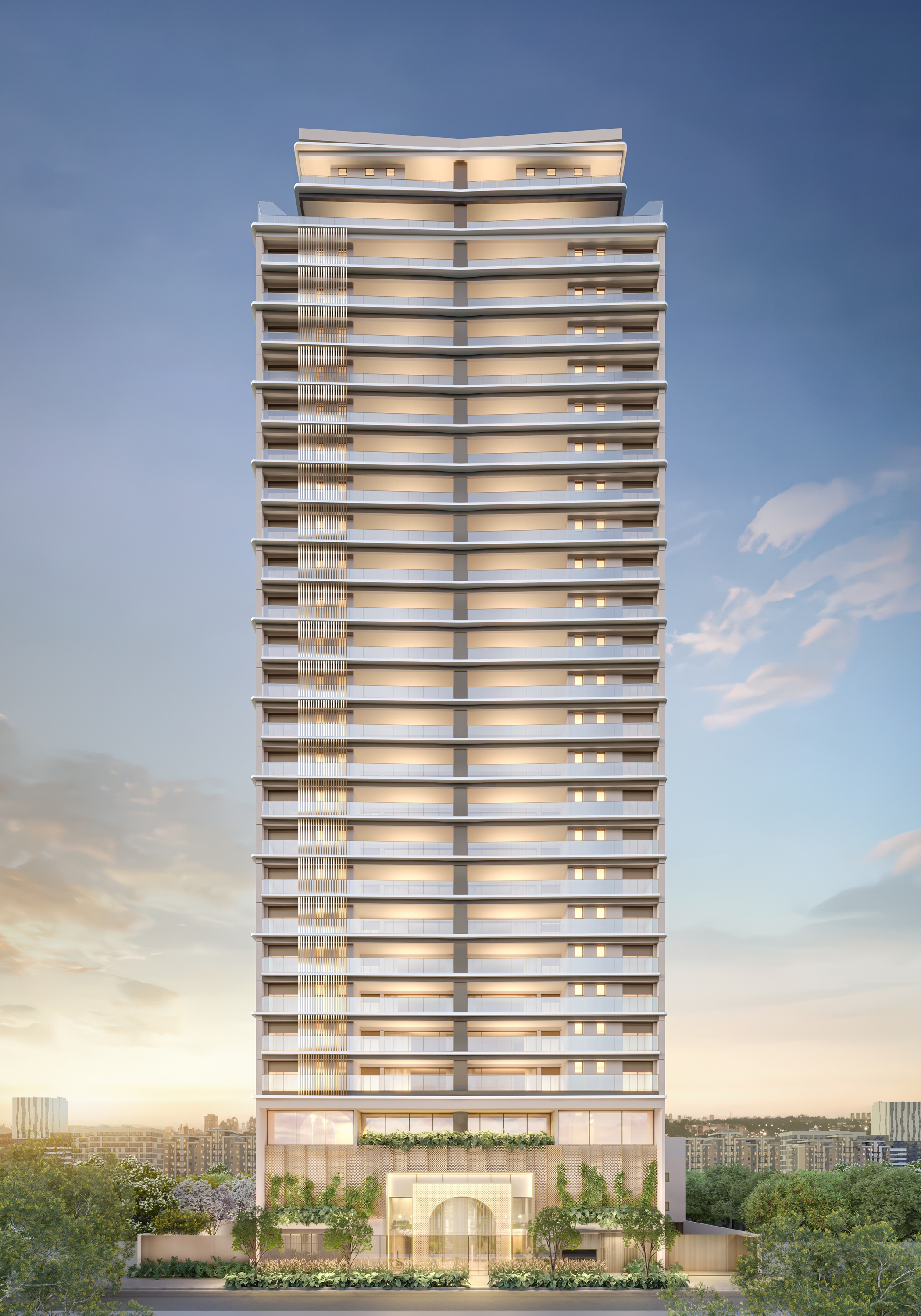 Casa Senses -- Perspectiva Ilustrada | Fachada