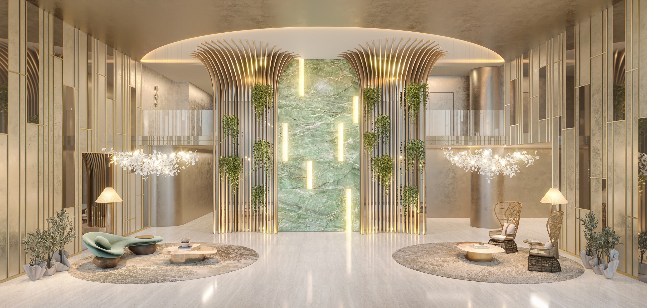 Casa Senses -- Perspectiva Ilustrada | Lobby