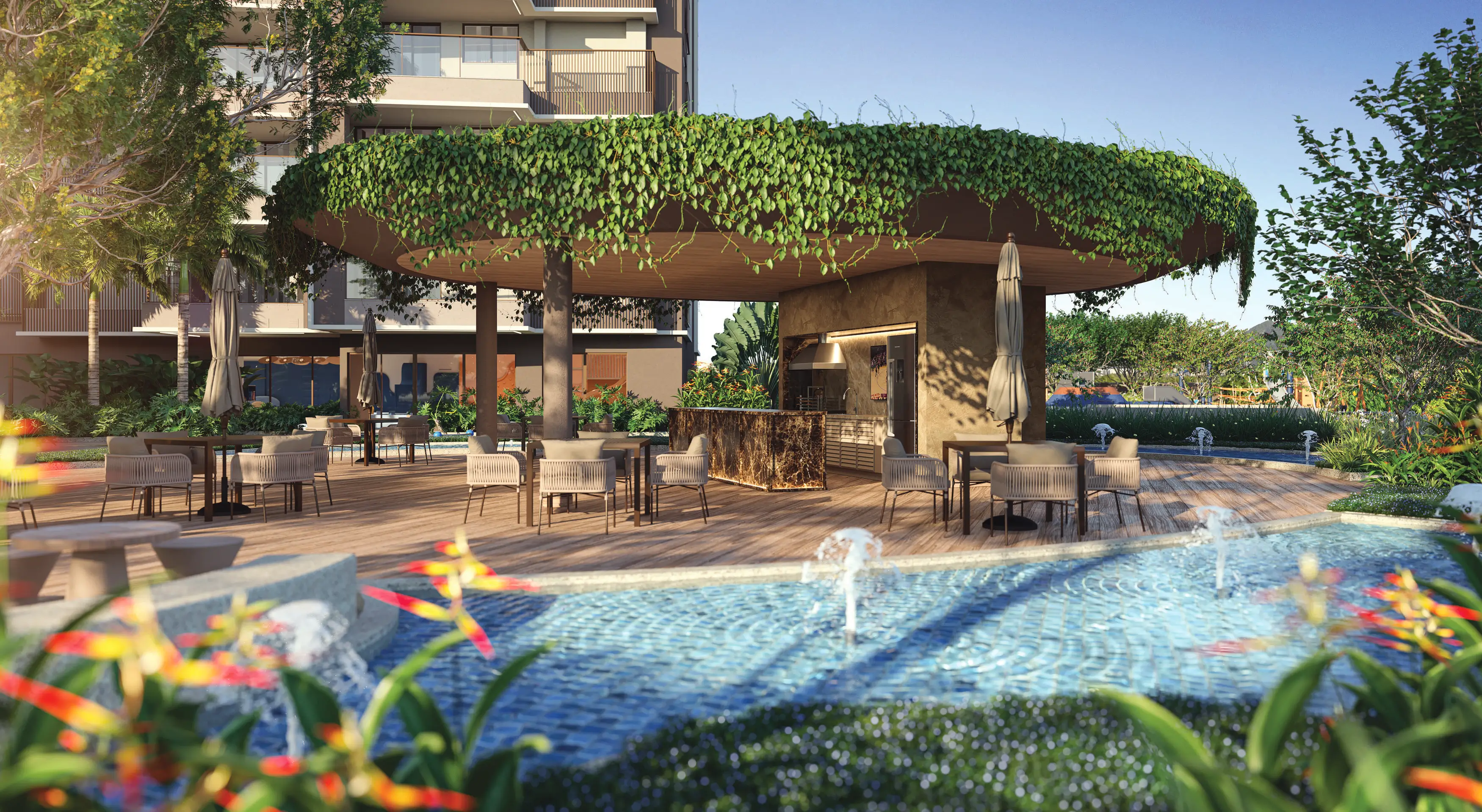 Endless Península by Edsa -- Ilustração Artística - Churrasqueira gourmet