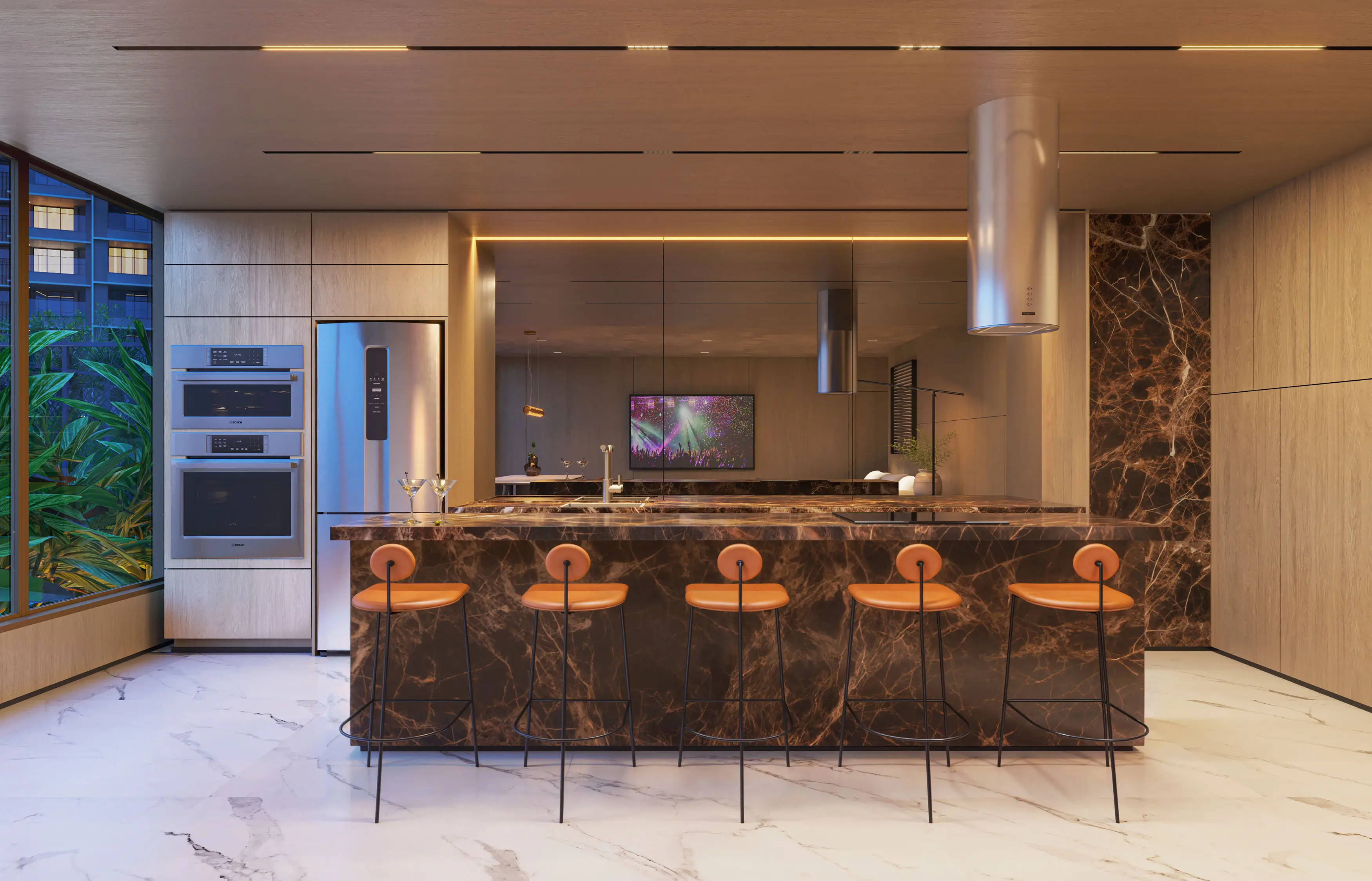 Endless Península by Edsa -- Ilustração Artística - Espaço gourmet