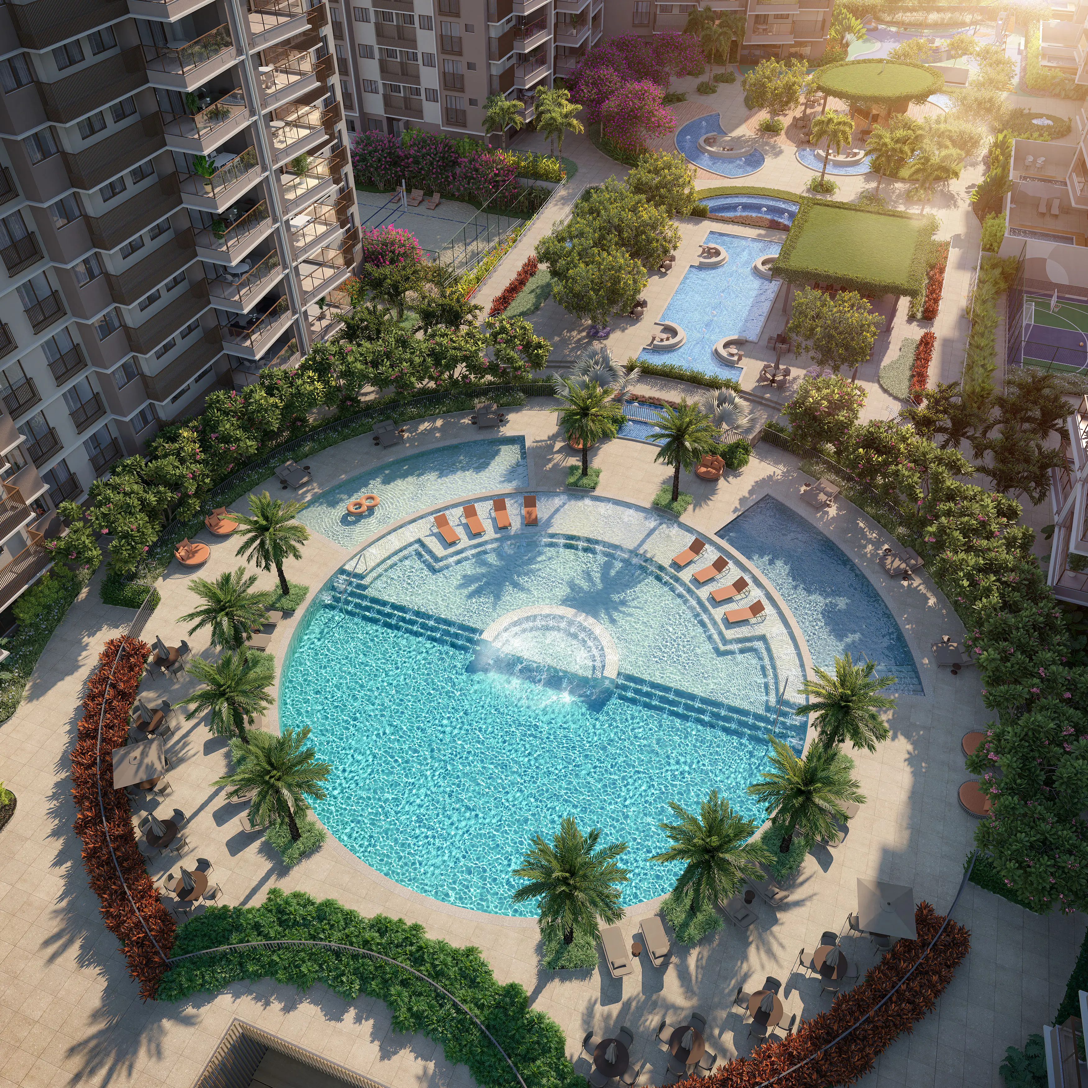 Endless Península by Edsa -- Ilustração Artística - Vista aérea do lazer