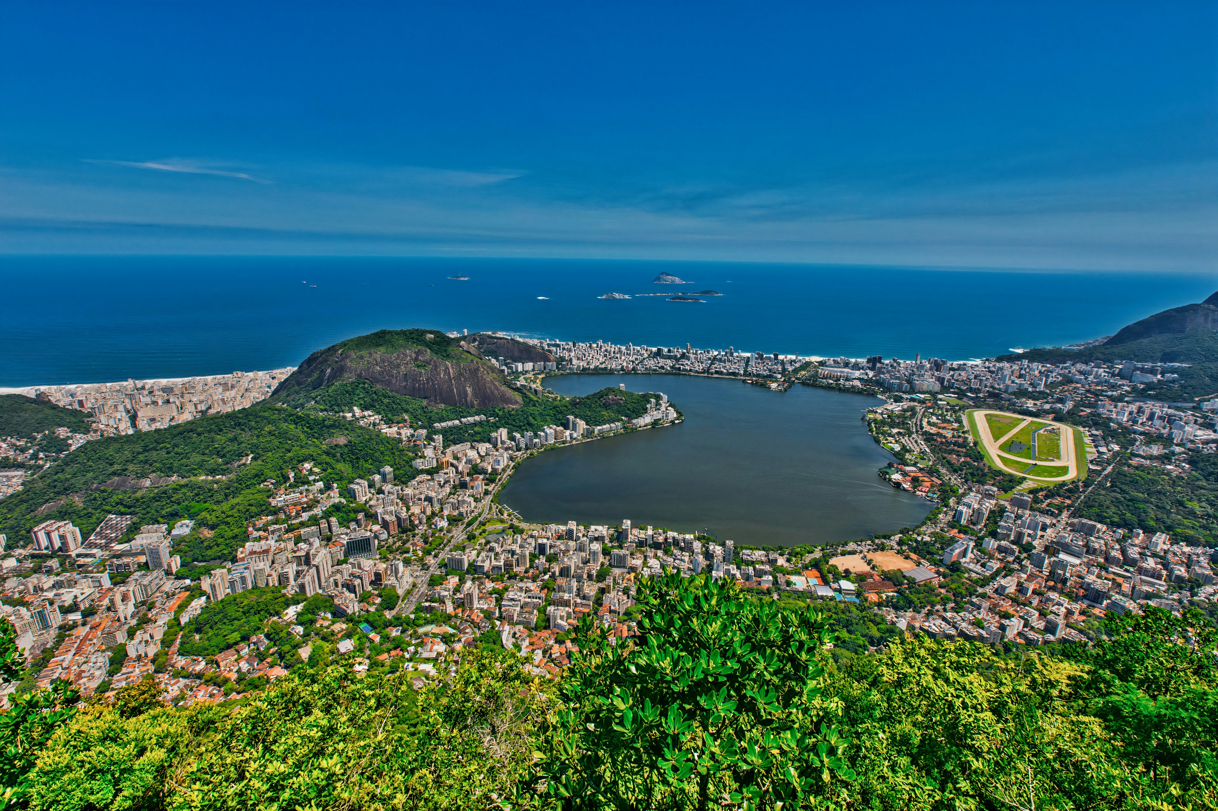 Bairro Lagoa, Rio de Janeiro. Vista aérea.