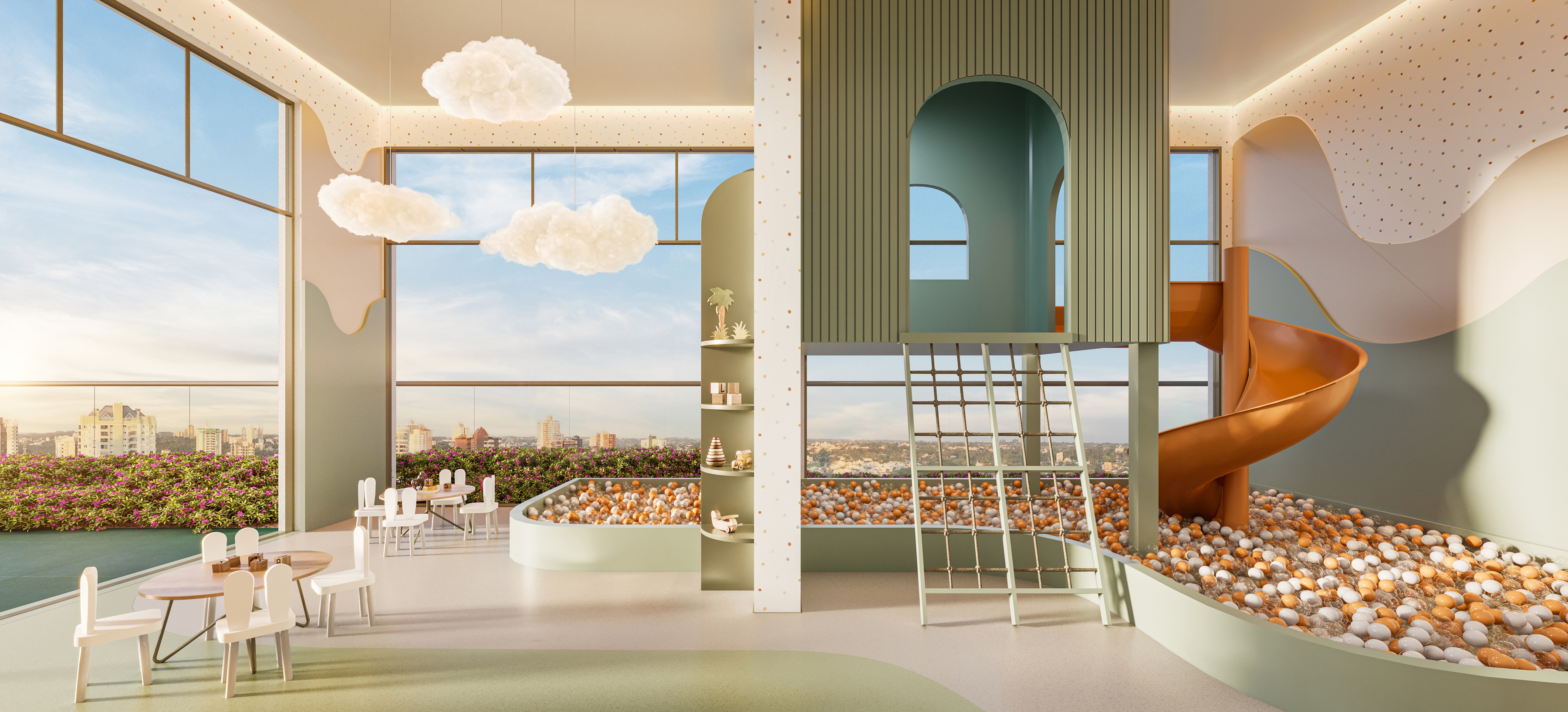 The Garden Klabin -- Perspectiva Ilustrada | Brinquedoteca