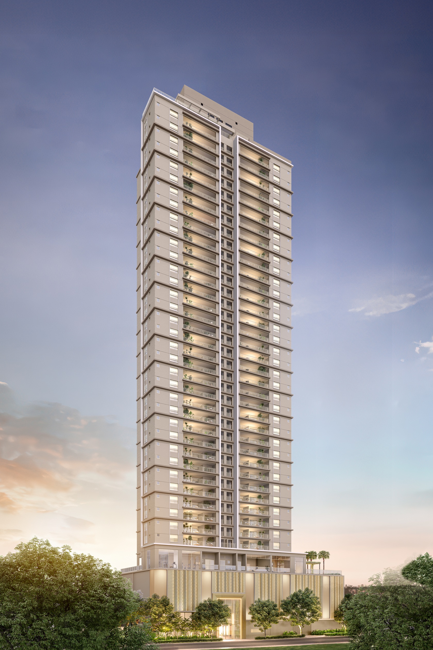 The Garden Klabin -- Perspectiva Ilustrada | Fachada