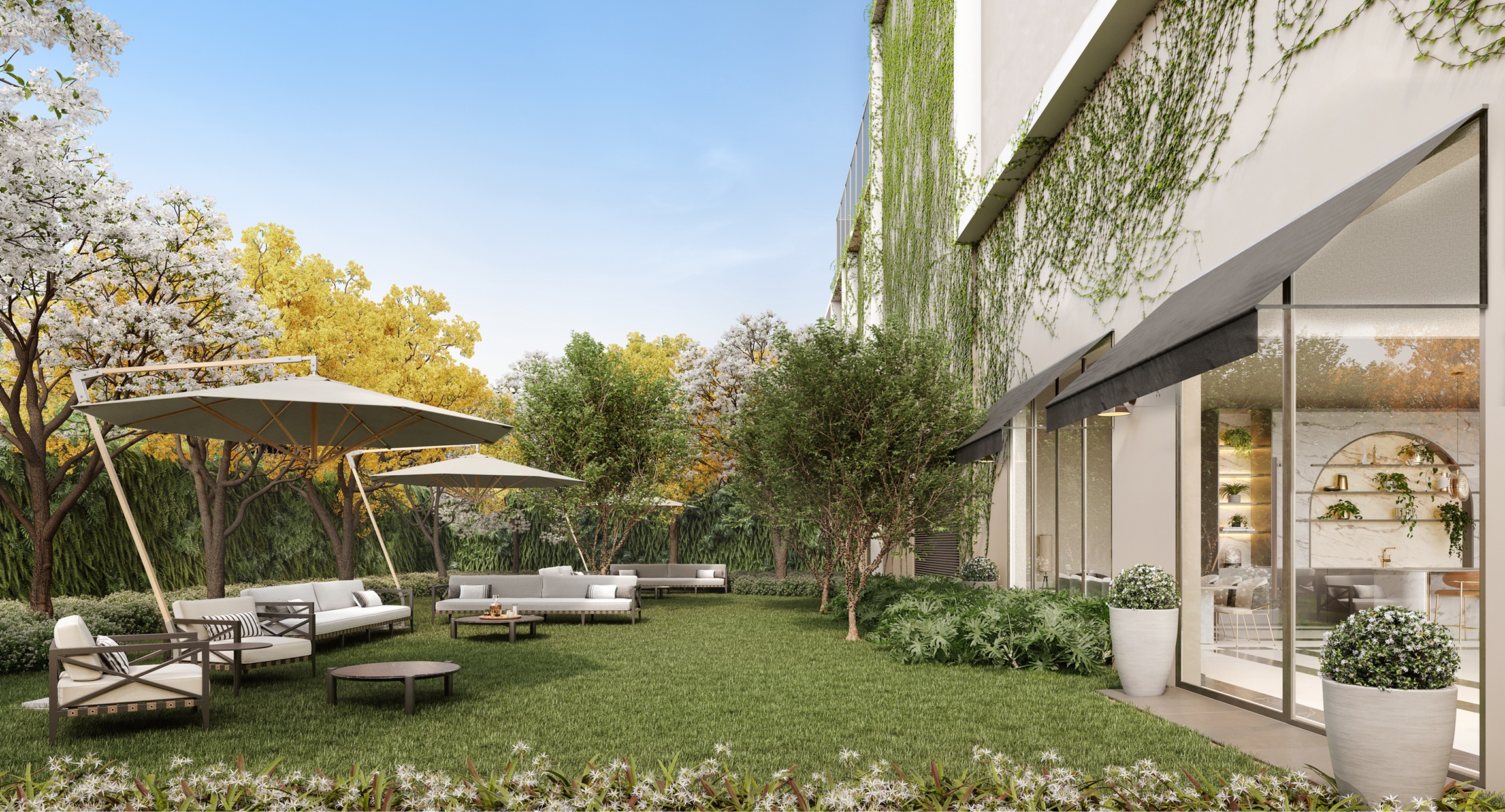 The Garden Klabin -- Perspectiva Ilustrada | Salão de Festas Externo