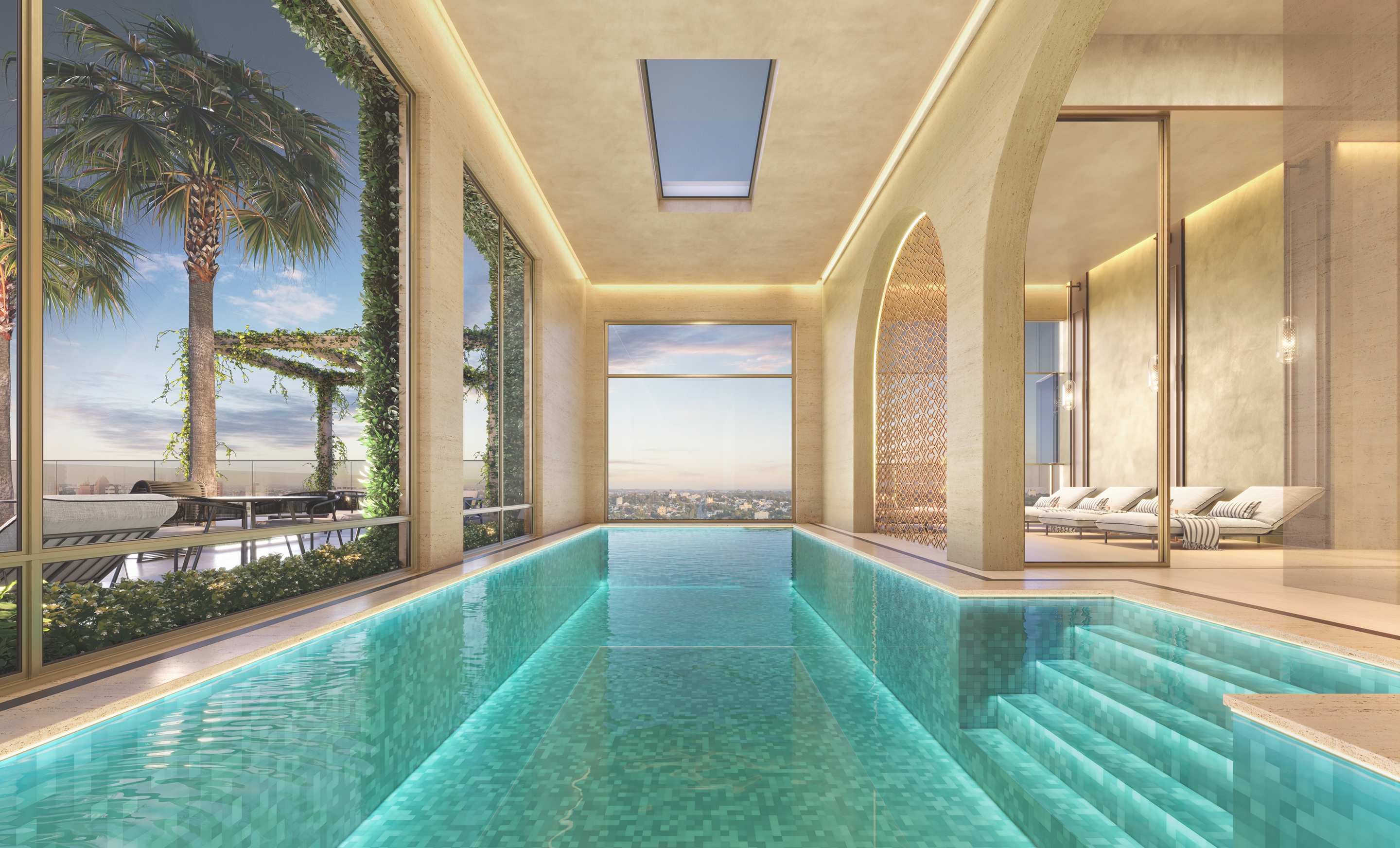 The Garden Klabin -- Perspectiva Ilustrada | Piscina Coberta