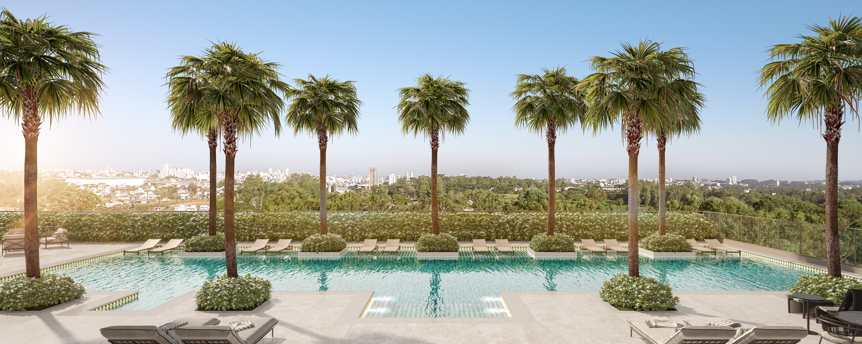 The Garden Klabin -- Perspectiva Ilustrada | Piscina Descoberta