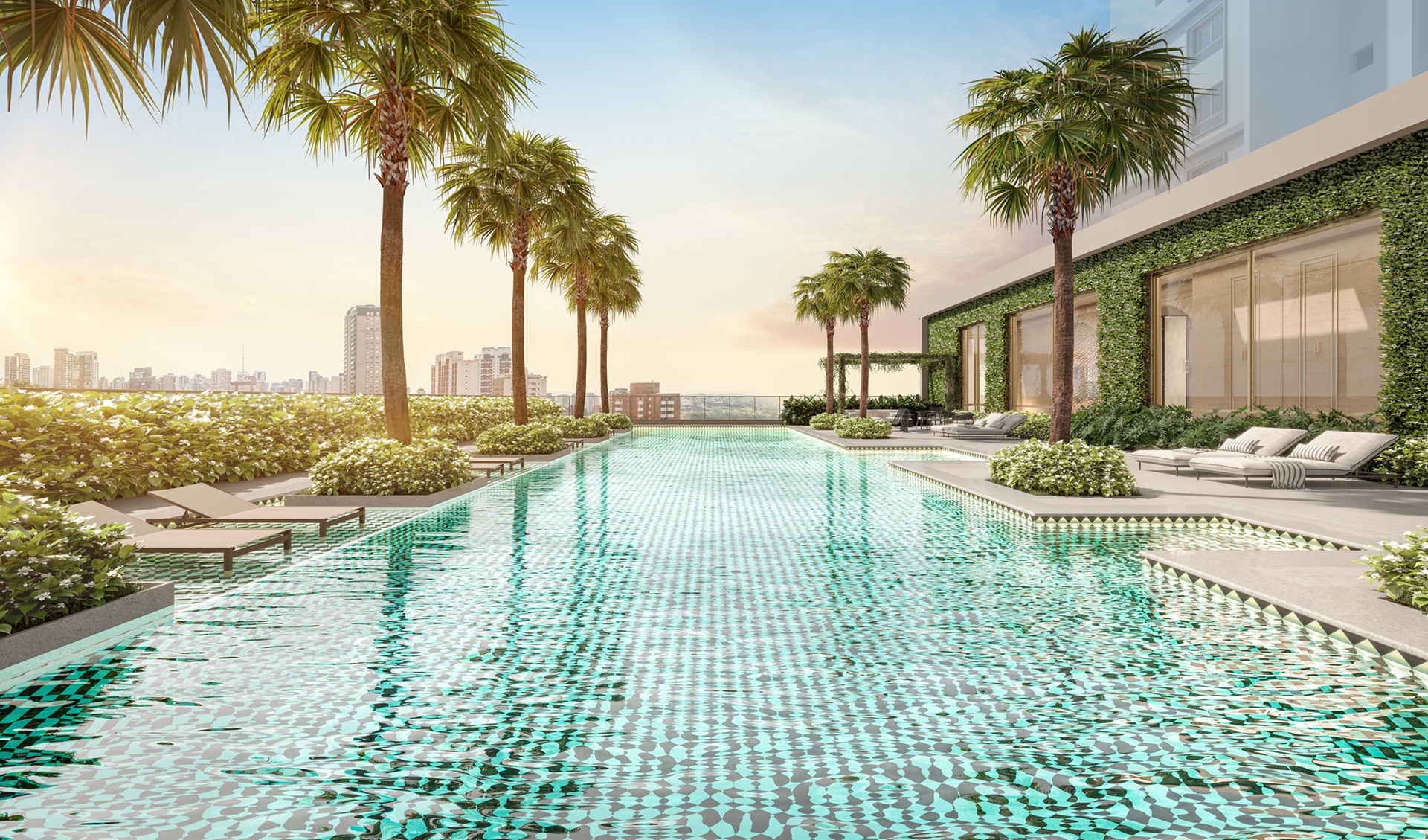 The Garden Klabin -- Perspectiva Ilustrada | Piscina Descoberta