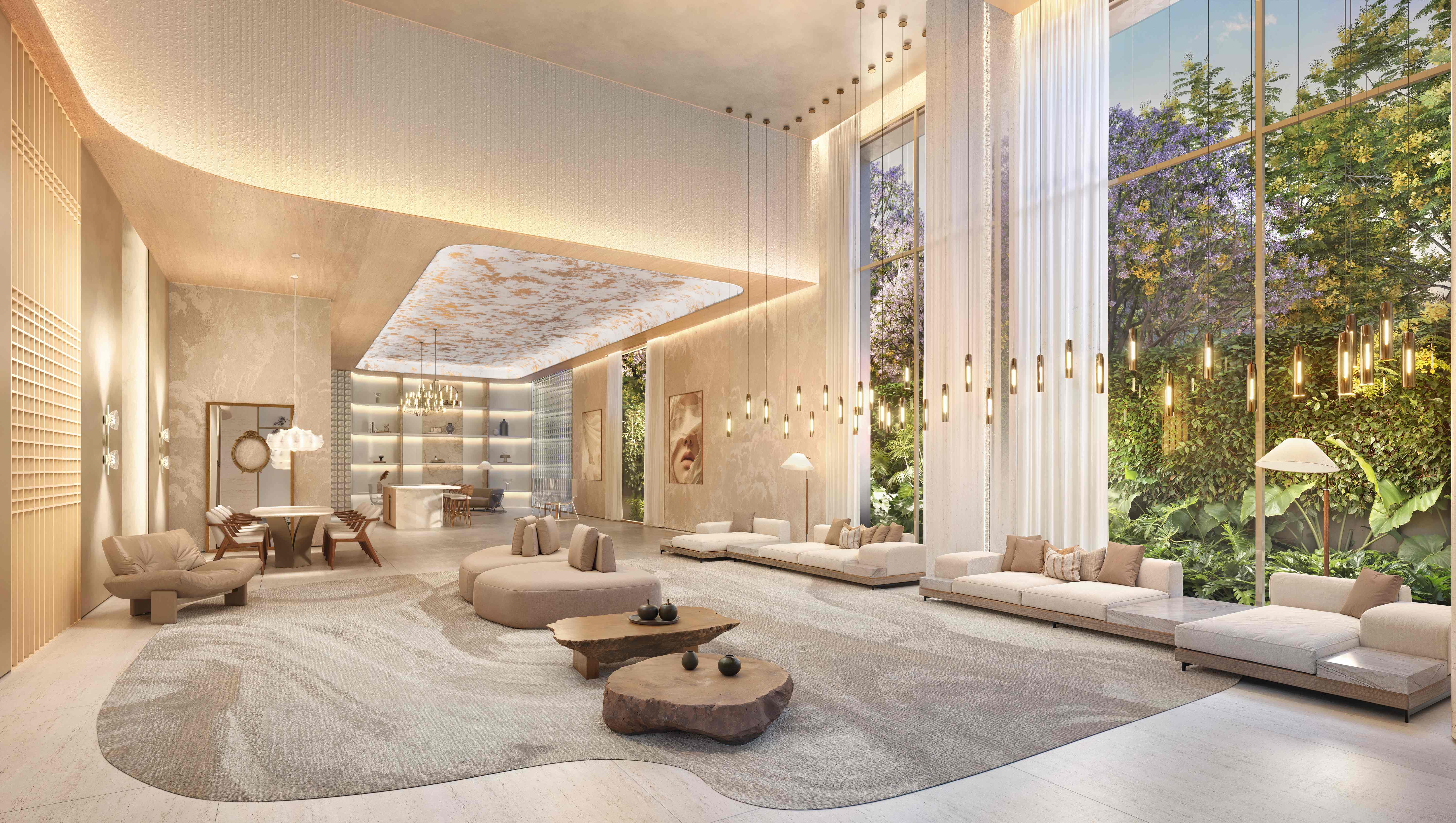 Zen Cyrela e Yoo -- Perspectiva Ilustrada | Salão de Festas