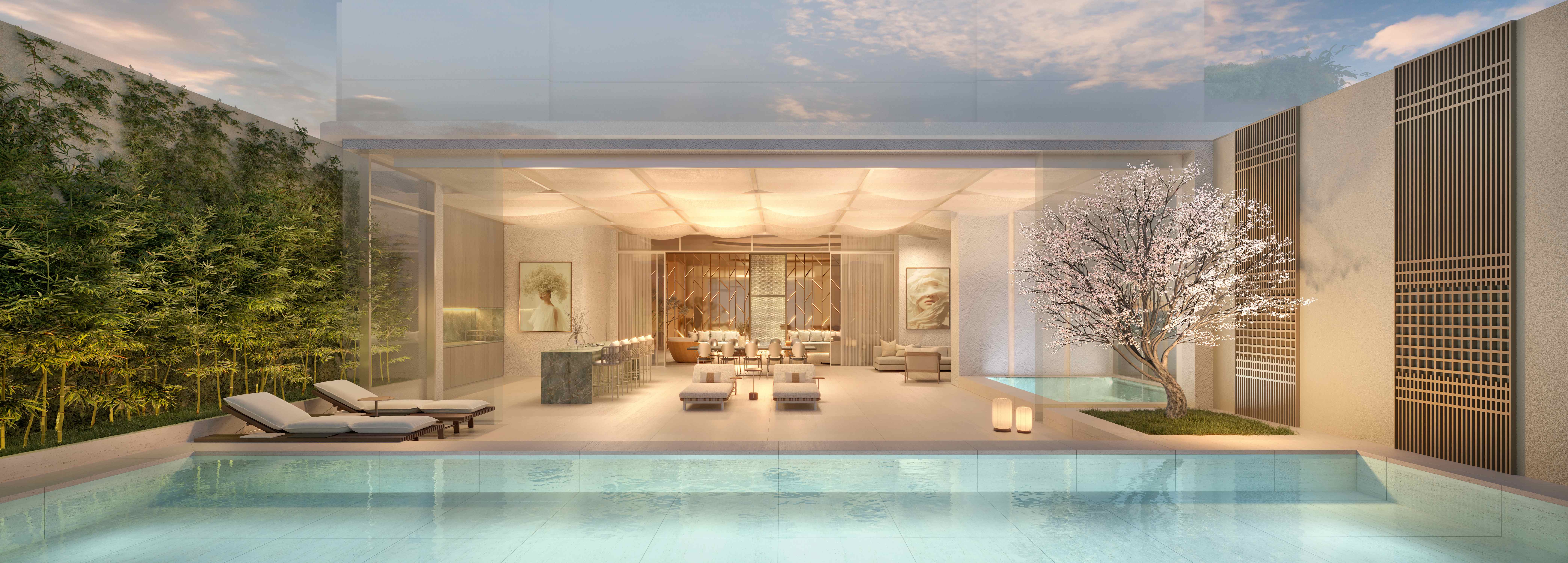 Zen Cyrela e Yoo -- Perspectiva Ilustrada | Private Pool House