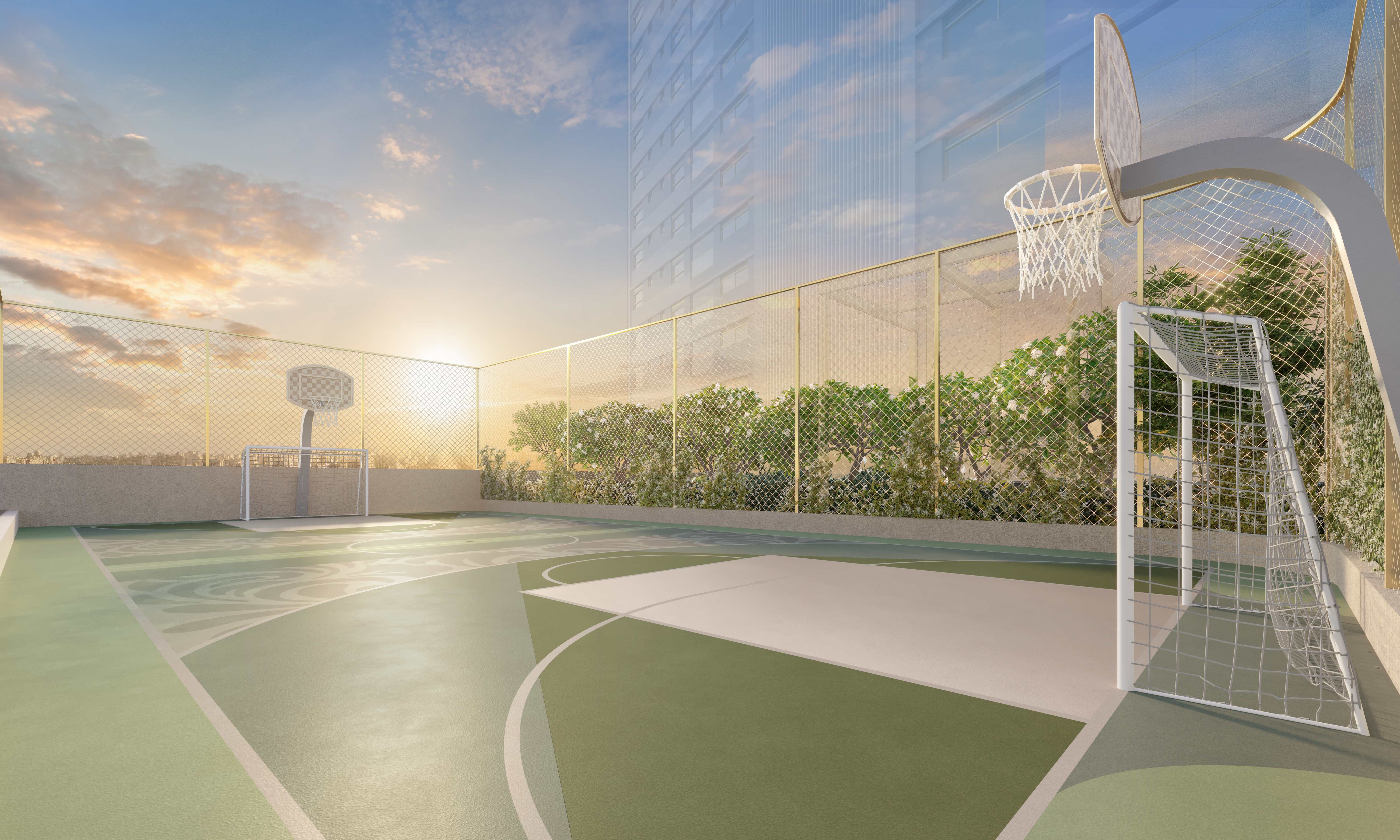 Zen Cyrela e Yoo -- Perspectiva Ilustrada | Quadra Recreativa