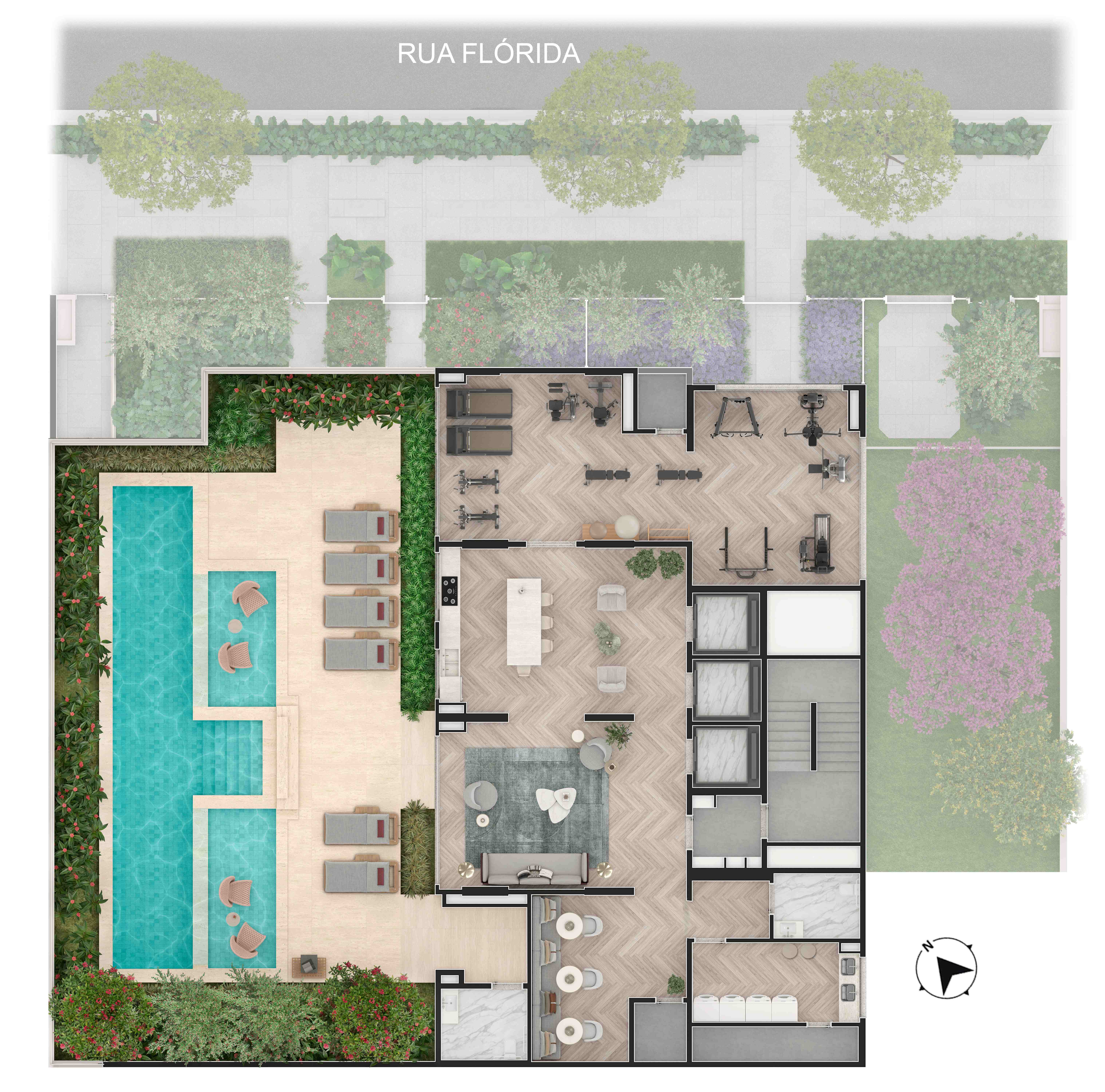 Planta do Pavimento Lazer