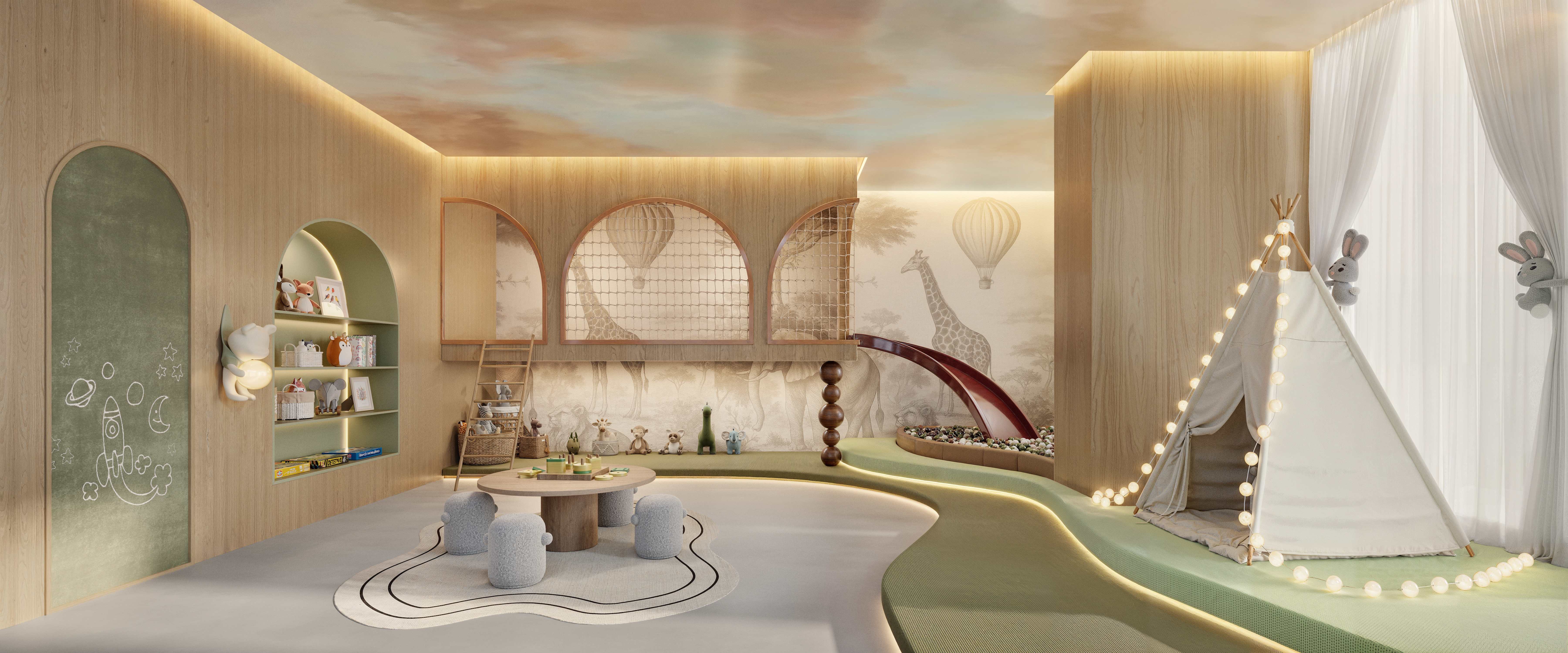 Green Garden Residences -- Perspectiva Ilustrada Brinquedoteca