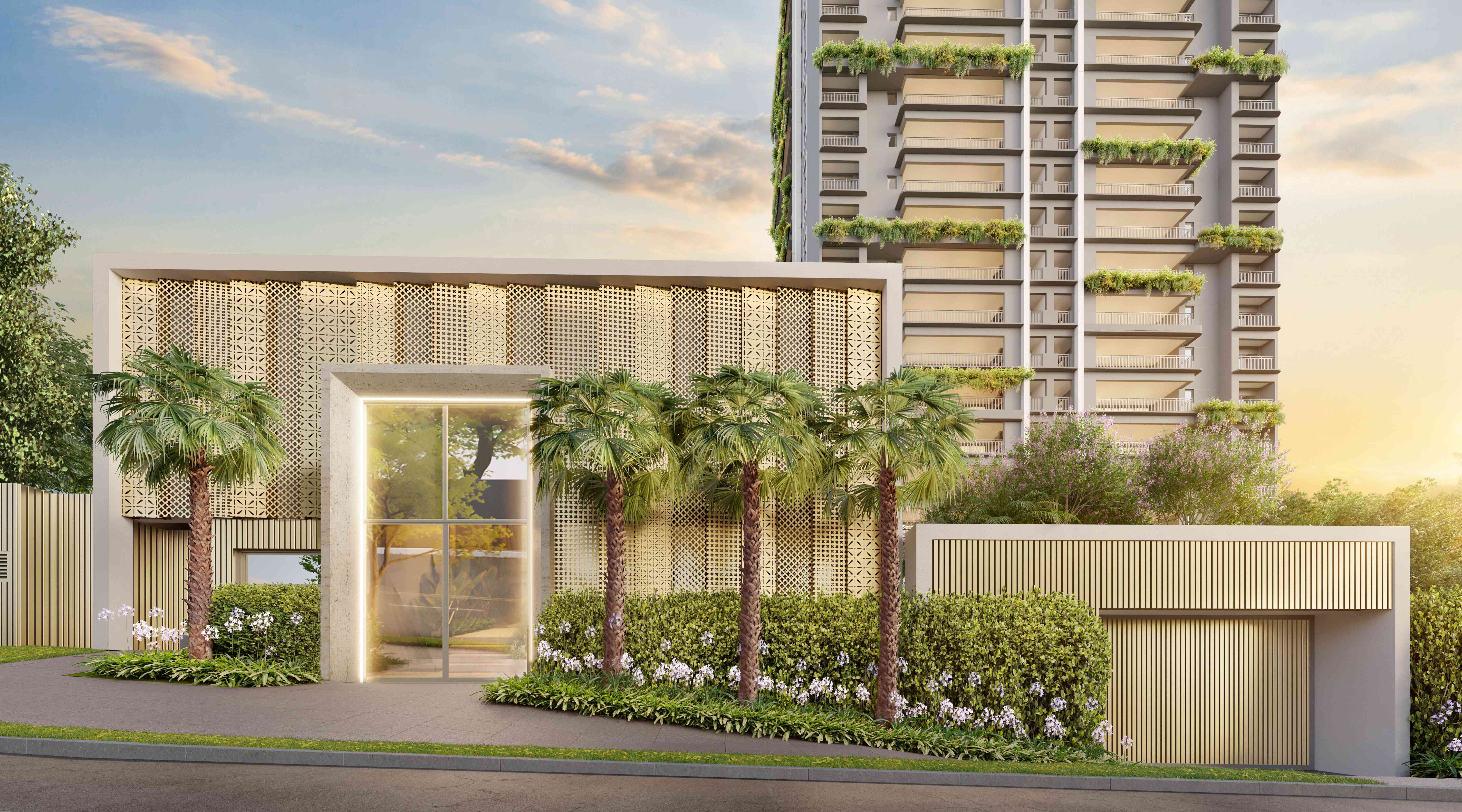 Green Garden Residences -- Perspectiva Ilustrada Portaria