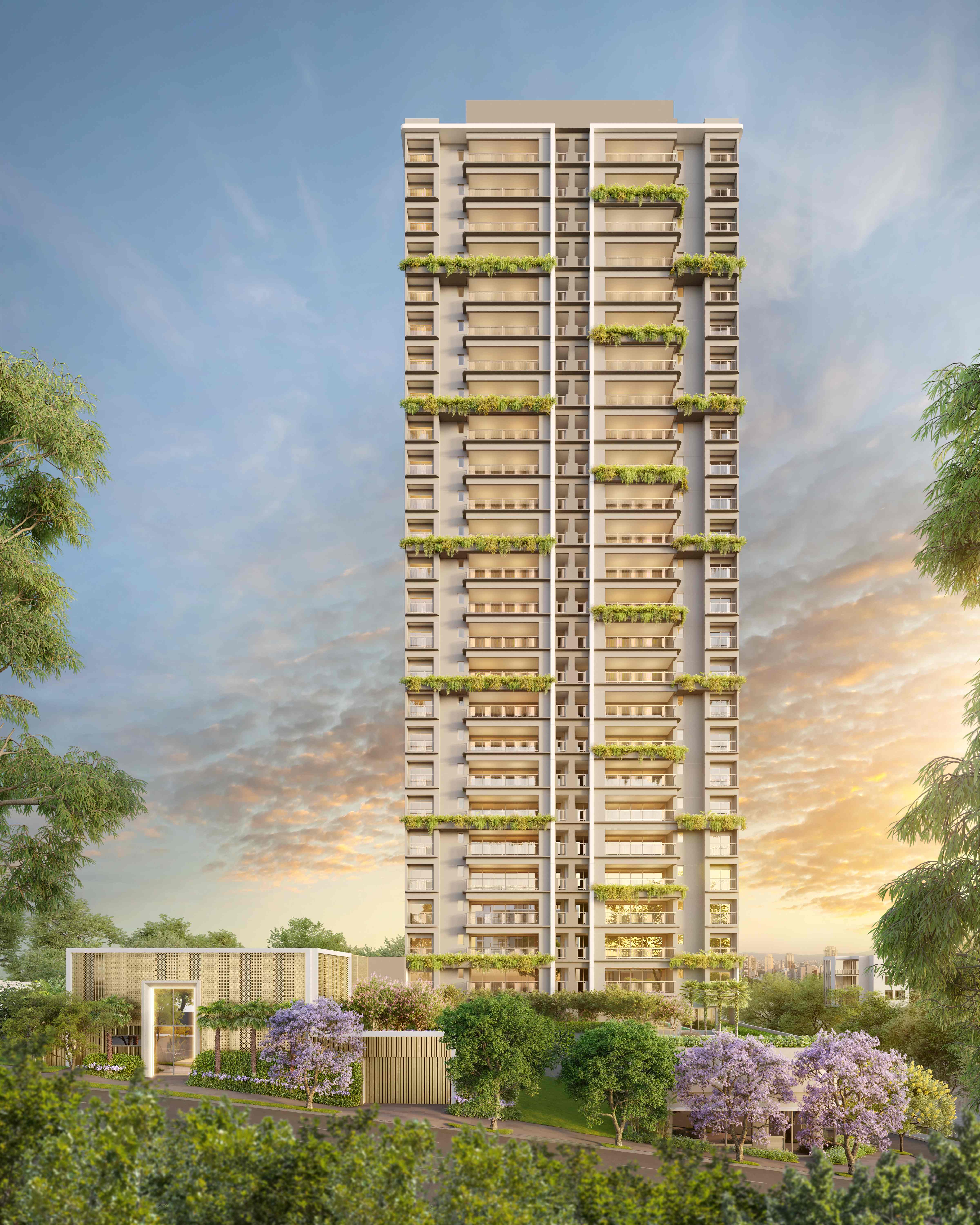 Green Garden Residences -- Perspectiva Ilustrada Fachada