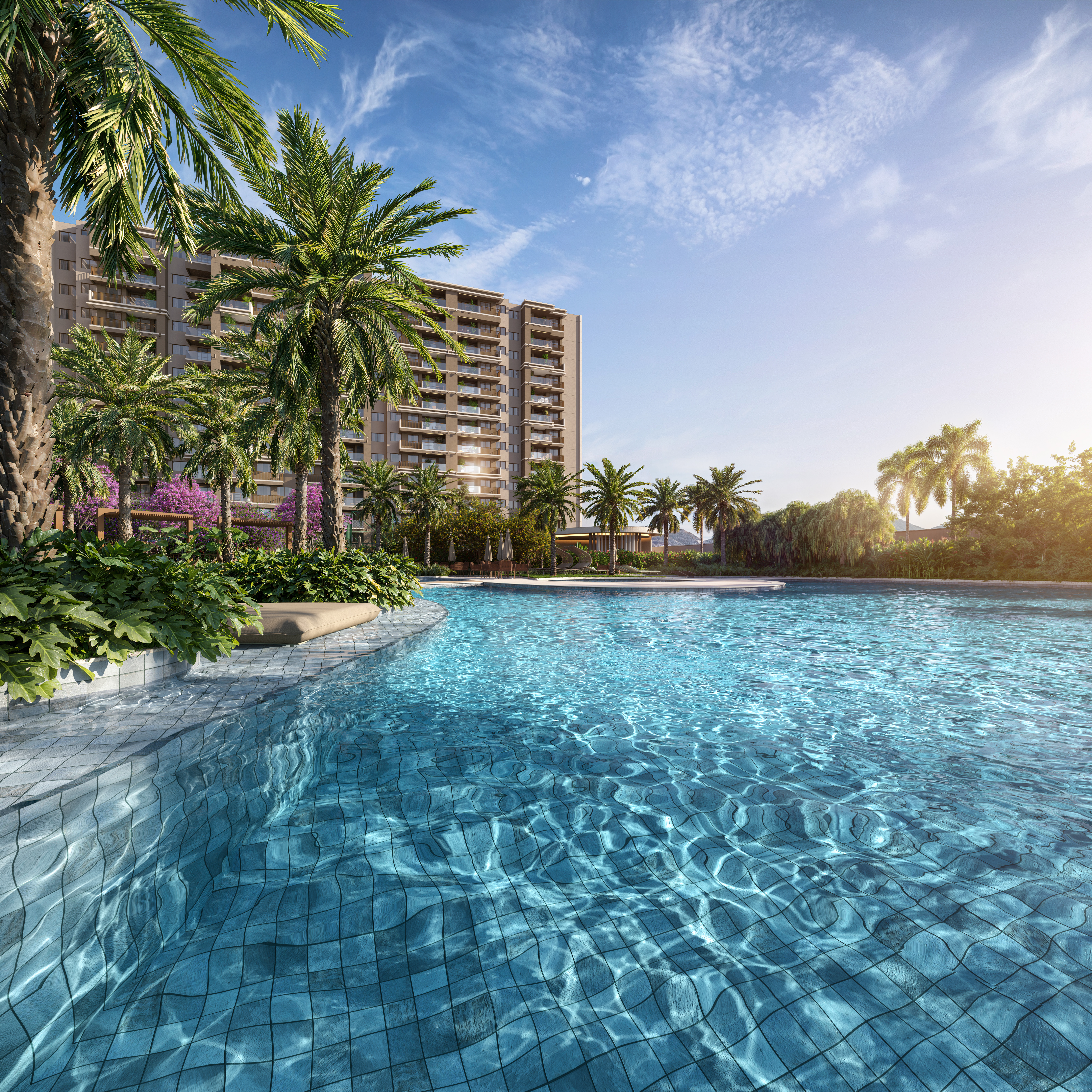 In the Park - Cidade Jardim -- ILUSTRAÇÃO ARTÍSTICA - PISCINAS DO IN THE PARK CIDADE JARDIM