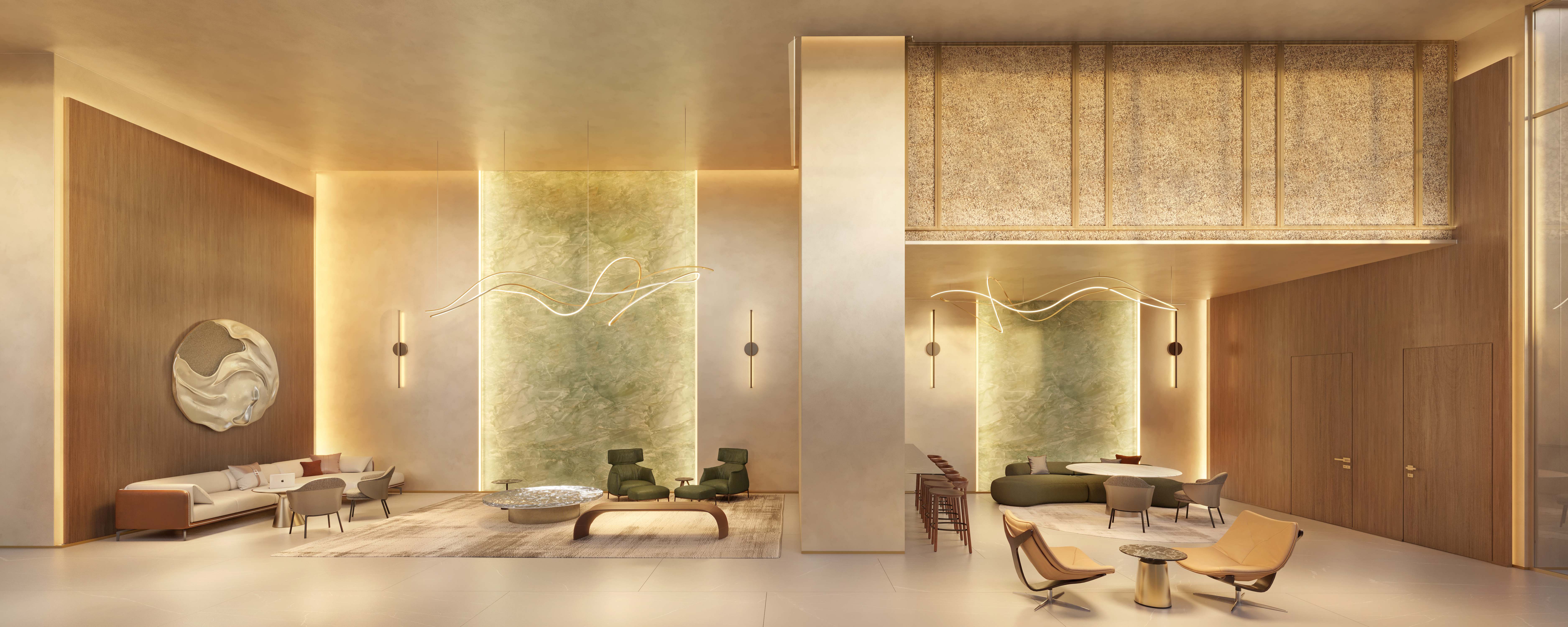 Epic Apartments -- Perspectiva Ilustrada Lobby