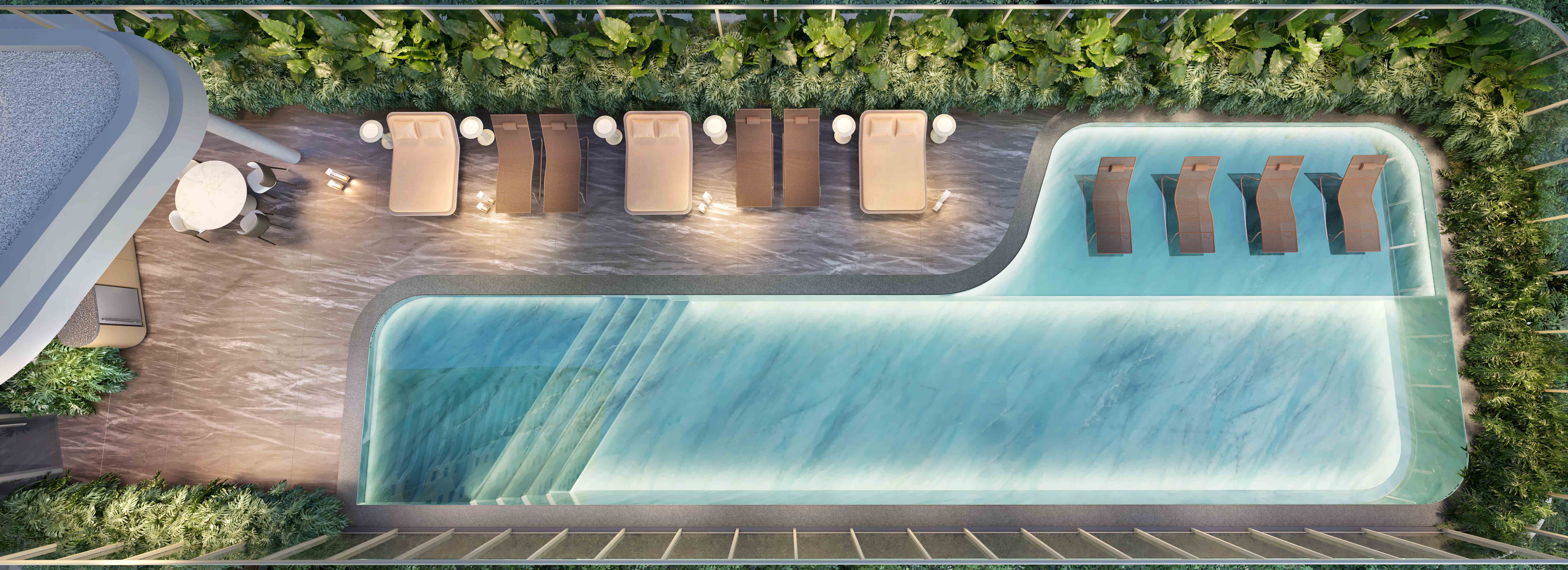 Epic Apartments -- Perspectiva Ilustrada Piscina Descoberta 2