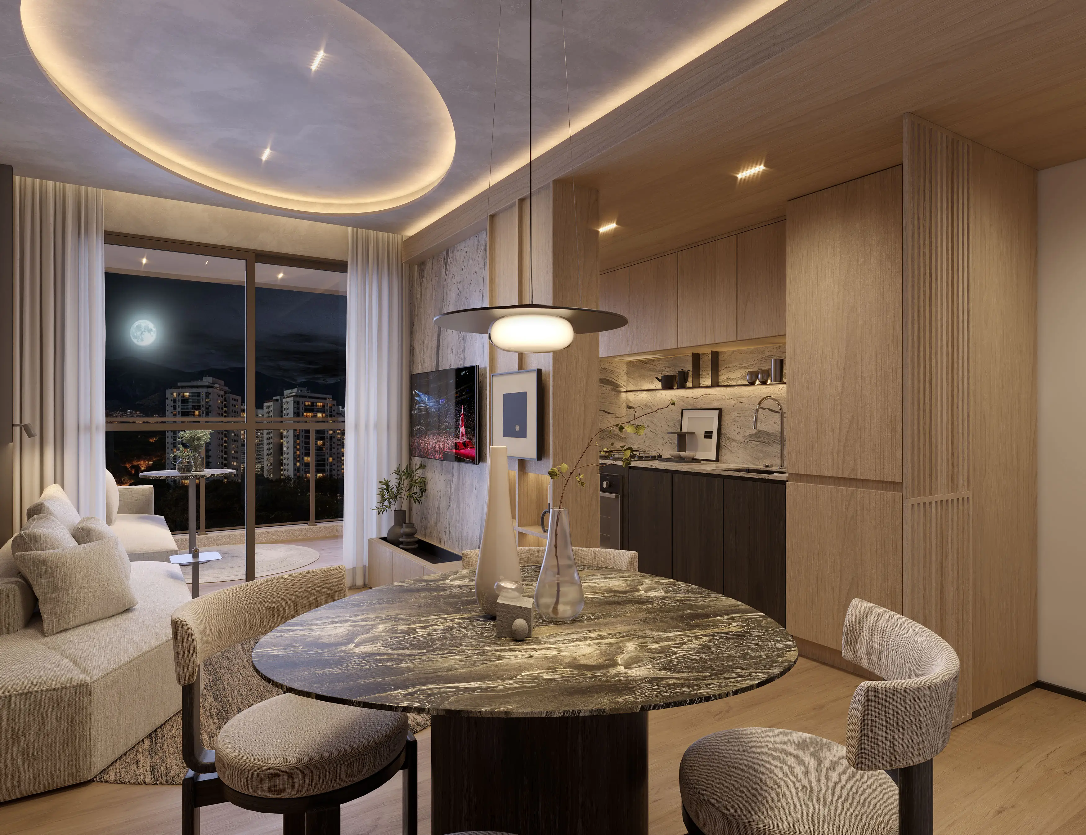 In the Park - Cidade Jardim -- ILUSTRAÇÃO ARTÍSTICA - APARTAMENTO 1304 DO ED. PARK SALA