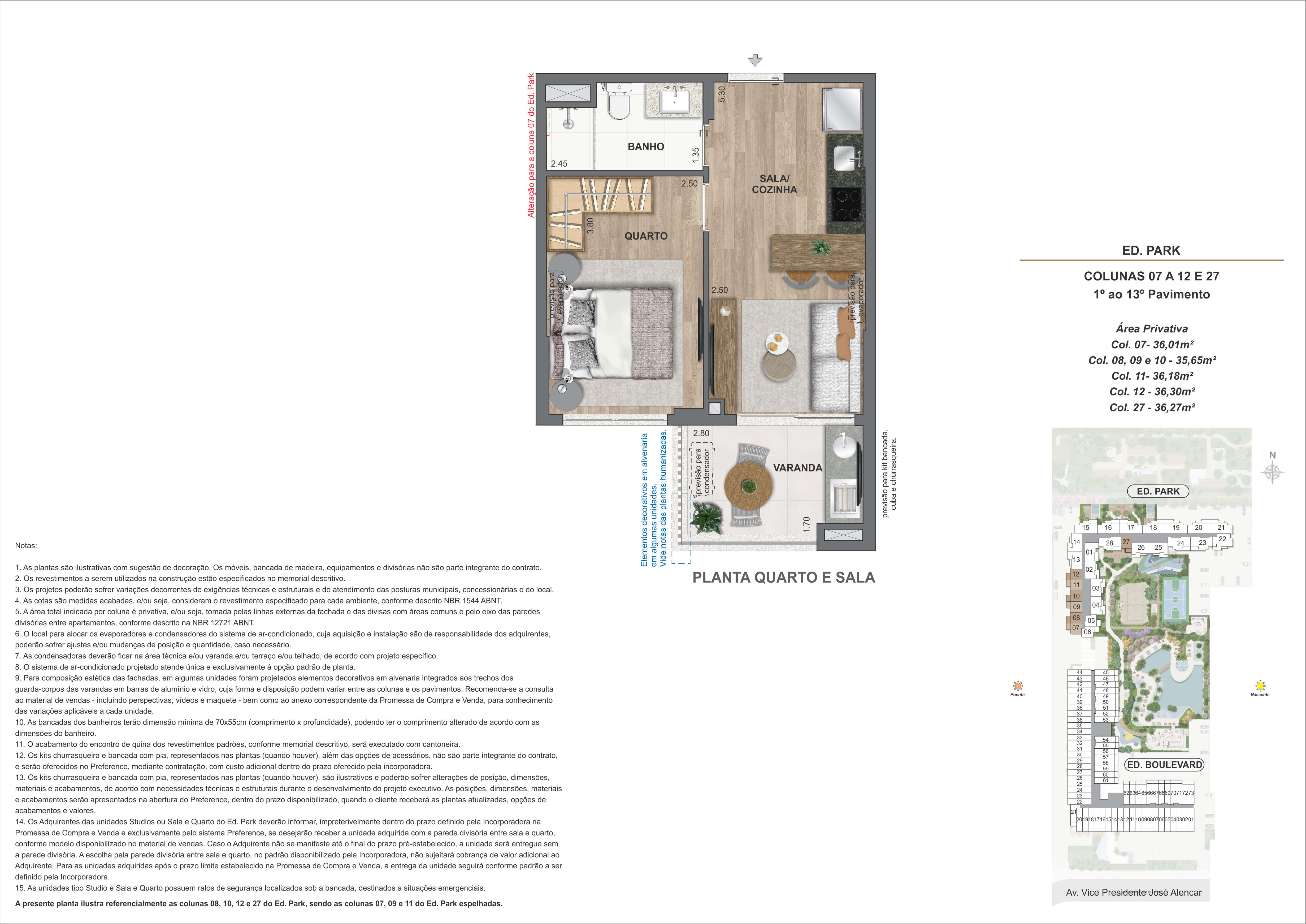 QUARTO E SALA - B2 AP27