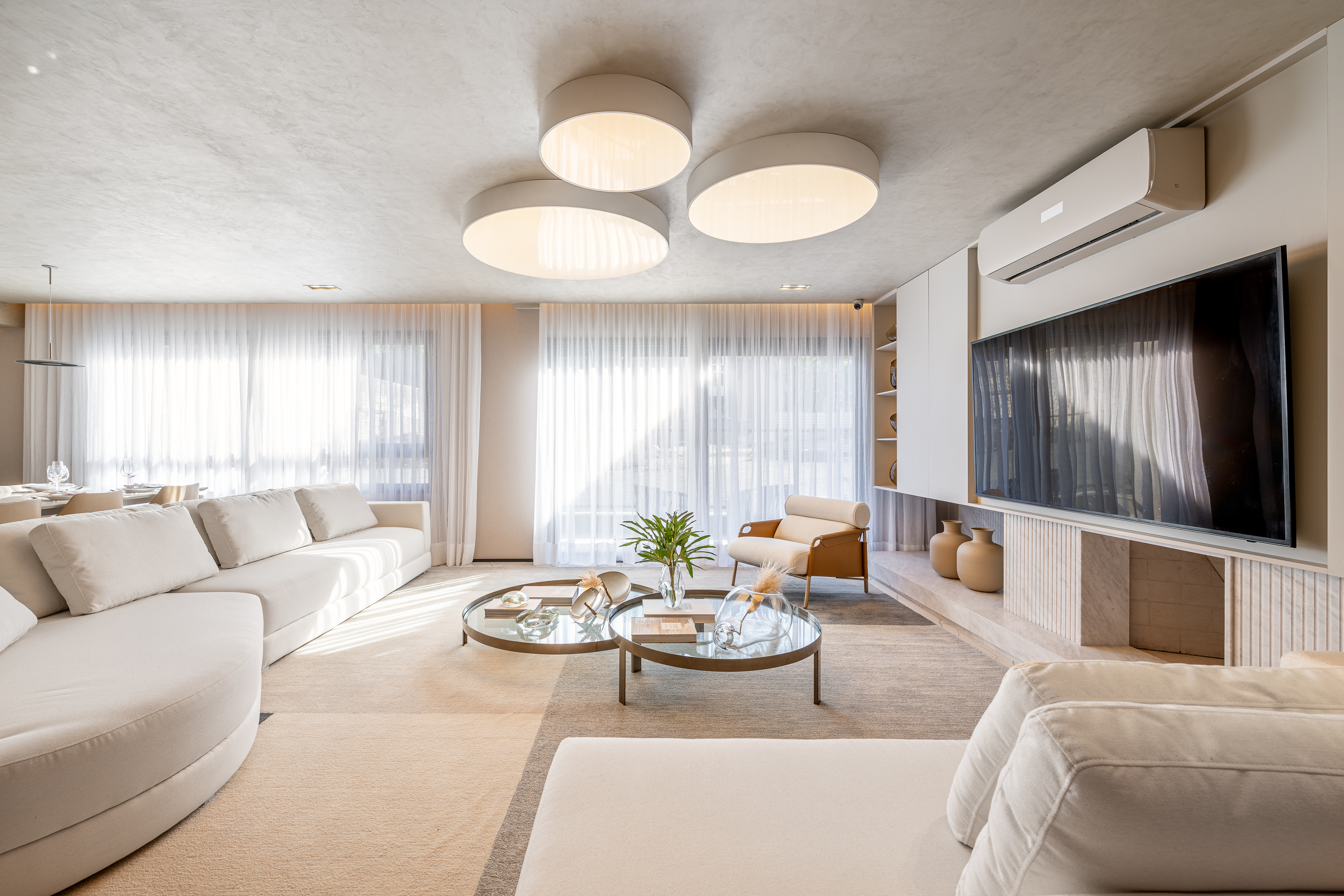 Imagem real do apartamento decorado